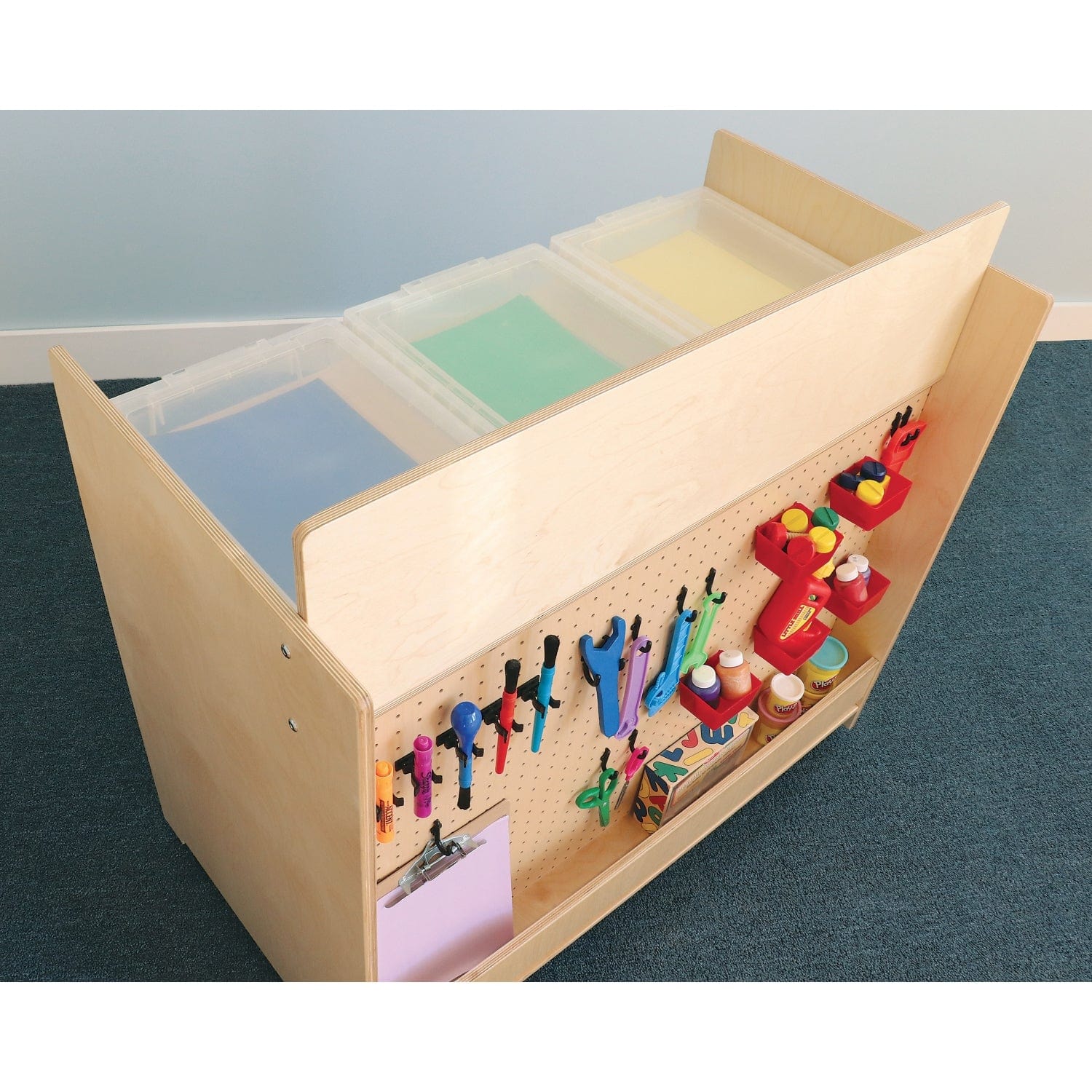 Preschool STEM Learning Cart - Educational Toy for Kids Ages 3-5 | Science, Technology, Engineering & Math Activities | Perfect for Classroom & Home Learning
