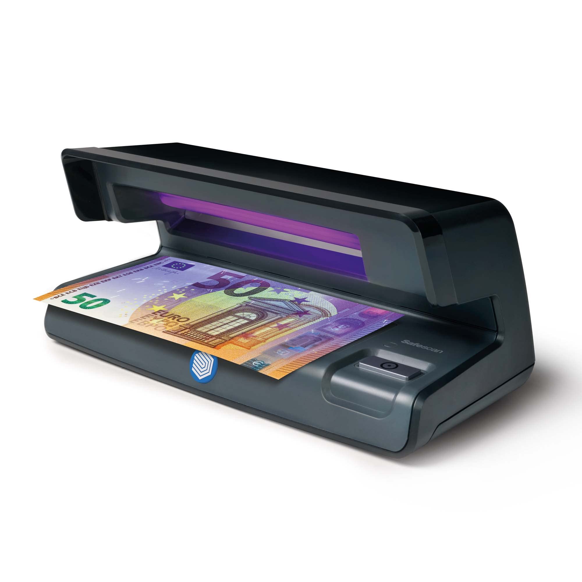 Safescan 50 Black UV Counterfeit Money Detector - Portable UV Light for Checking Banknotes, Credit Cards & ID Documents | Fraud Prevention for Retail, Banks & Cash Handling Businesses