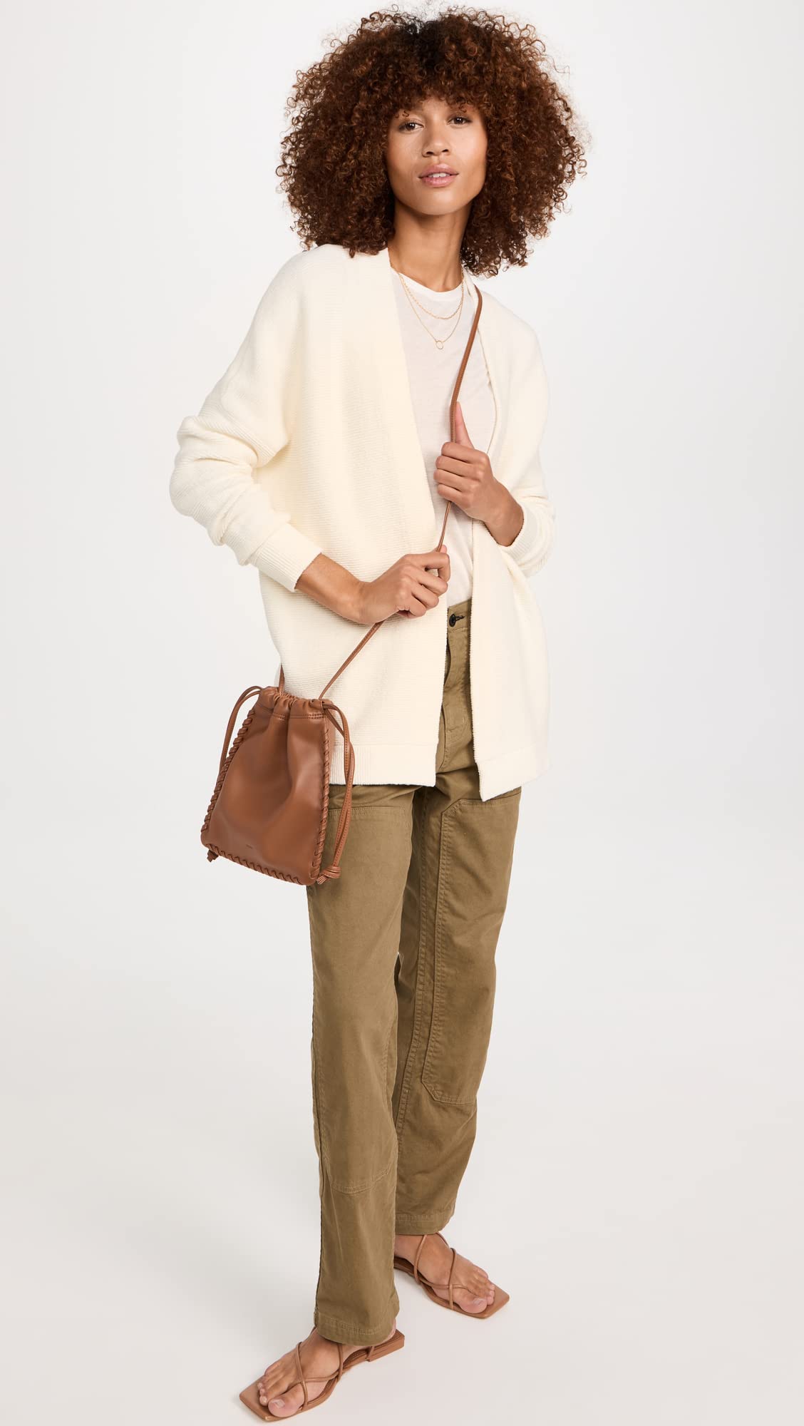 Free People Women's Ottoman Cardigan - Cozy Long Sleeve Open Front Knit Sweater for Fall & Winter | Perfect for Layering, Office Wear & Casual Outfits