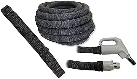 ULTRA CLEAN Central Vacuum Electric Hose - Universal Fit for Beam, Electrolux, Eureka, Kenmore, Nutone & More | Durable Hose Cover for Home & Commercial Cleaning | Perfect for Hard Floors, Carpets & Pet Hair Removal