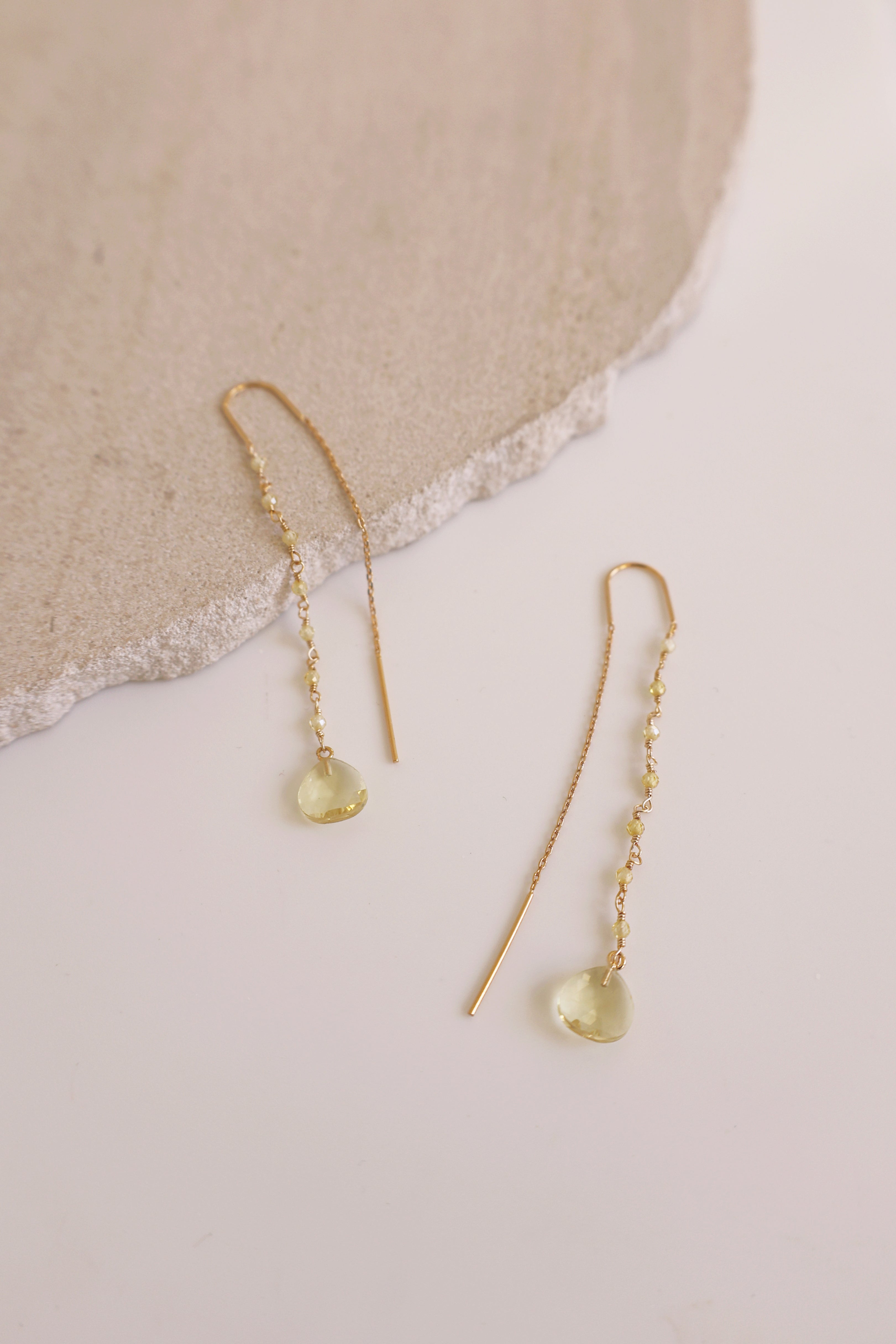 Thetis Threader Earrings - Dainty Gold Plated Threader Earrings for Women, Minimalist Fine Jewelry for Everyday Wear - Perfect for Work, Date Night & Special Occasions