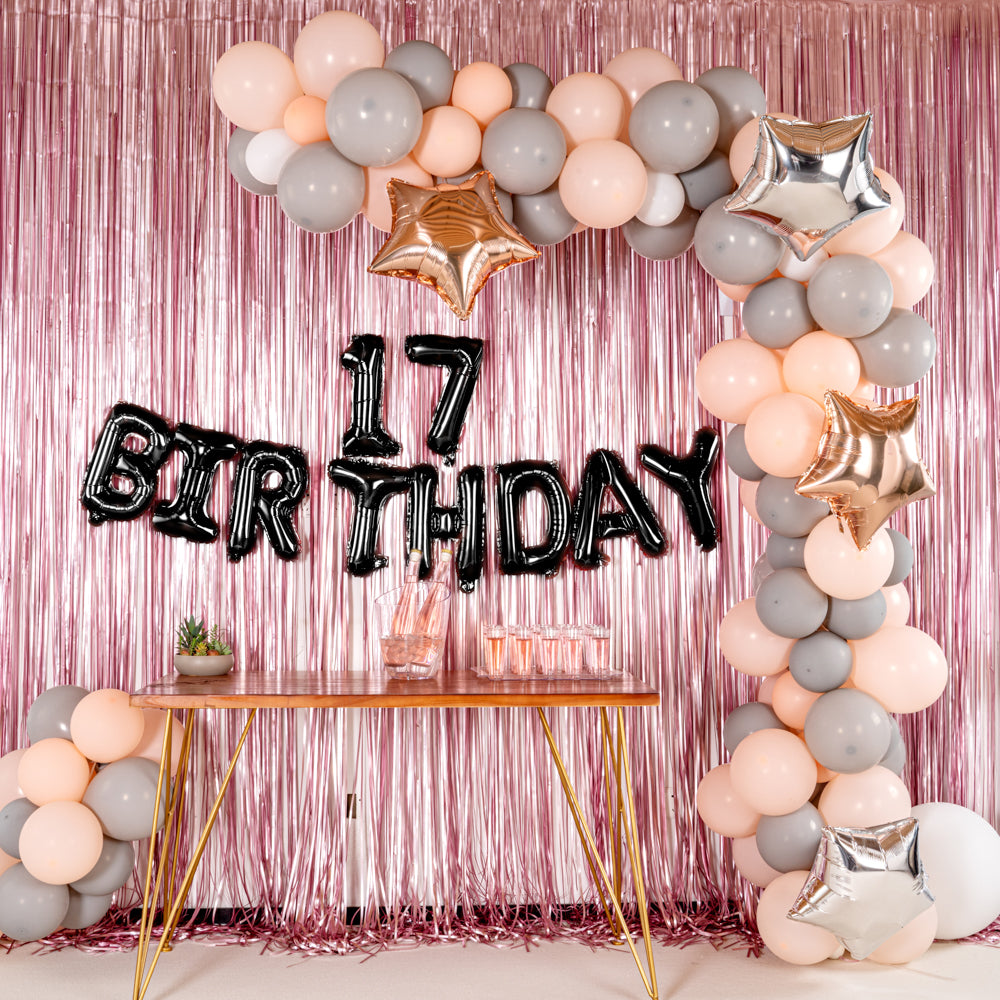 Black Mylar Number 1 Balloon - 16 Inch Large Foil Balloon for Birthday Parties, Graduation Decorations & Anniversary Celebrations (1 Count Box)