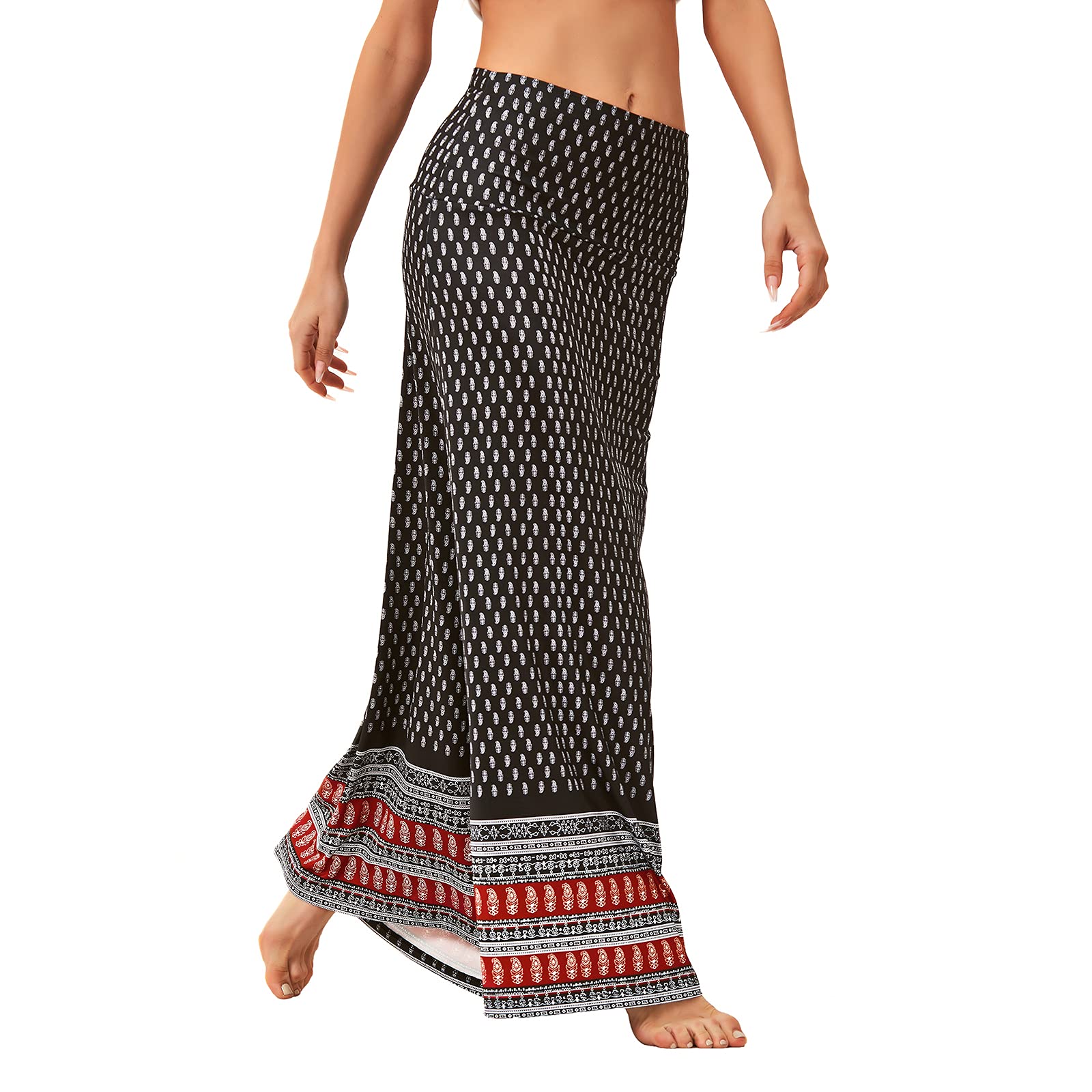American Trends Women's High Waist Maxi Skirt - Flowy Long Skirt for Women, Summer Beach Dresses, Boho Chic Outfit for Vacation & Casual Wear