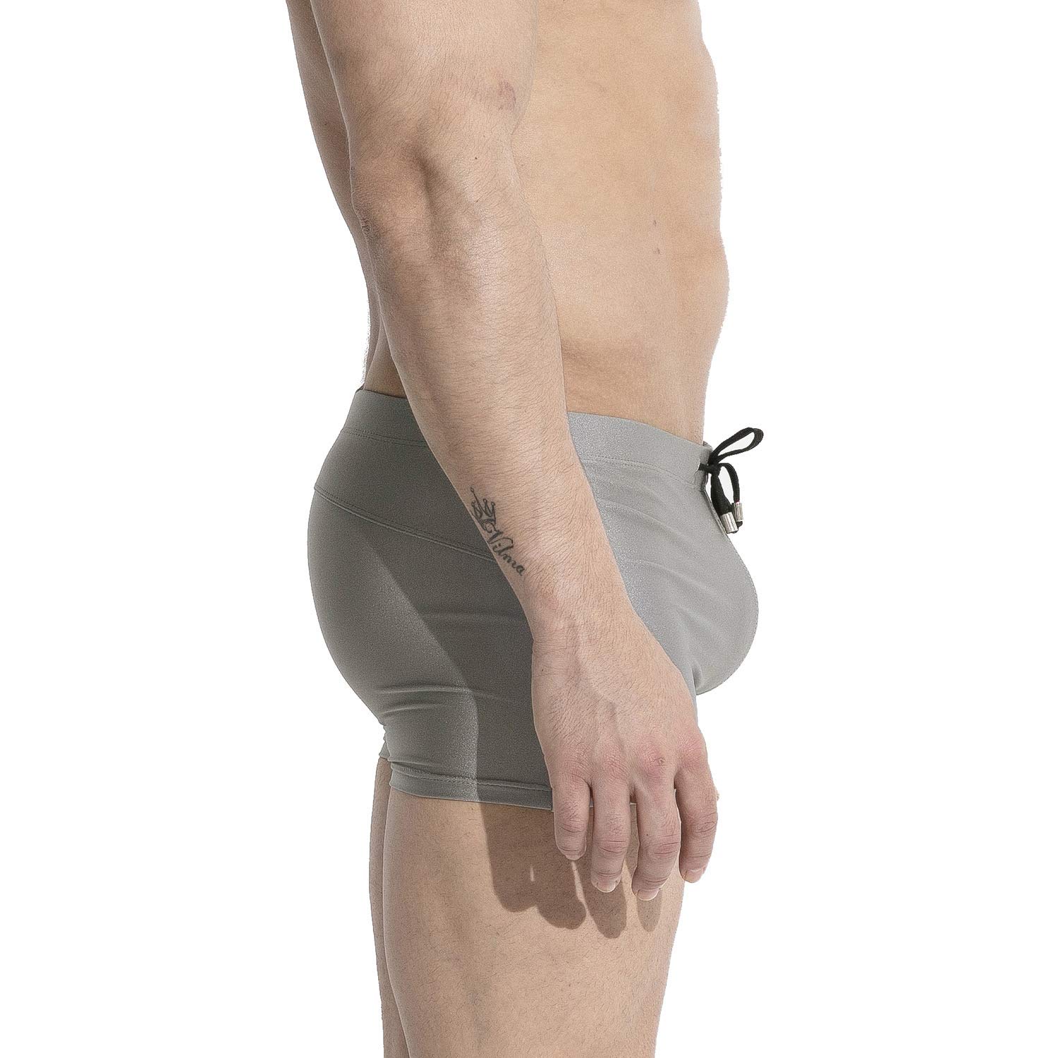 **Men's Quick-Dry Swim Trunks with Sponge Lining - Comfortable & Sexy Swimwear for Beach, Pool & Vacation**