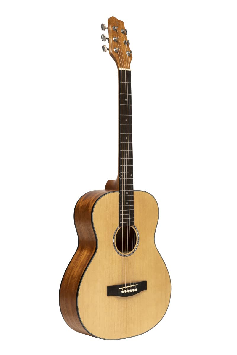 Stagg SA25 A Spruce 6-String Acoustic Guitar - Right-Handed Natural Finish | Perfect for Beginners, Camping & Live Performances