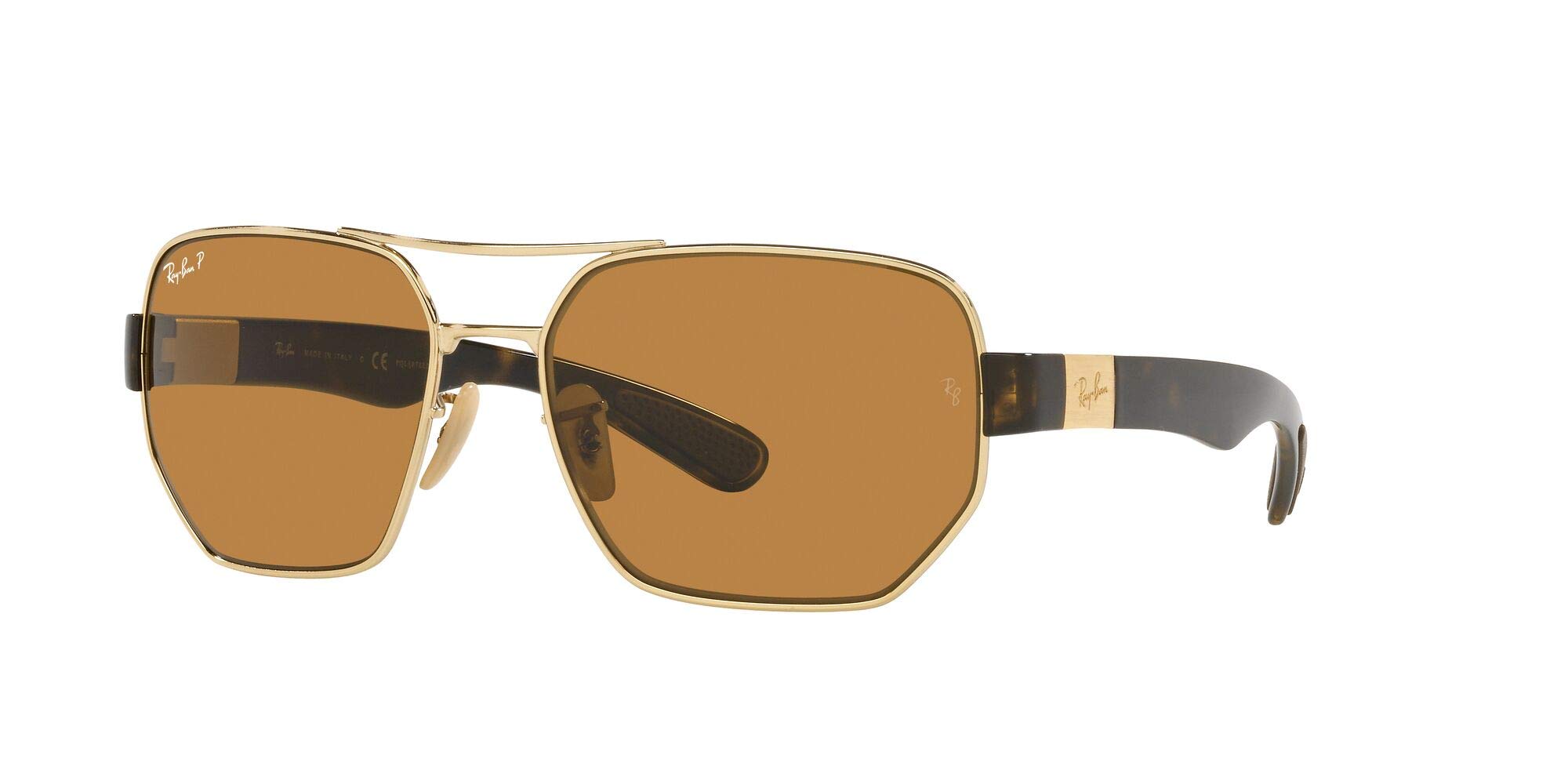 Ray-Ban RB3672 Rectangular Polarized Sunglasses for Men & Women - UV Protection, Classic Aviator Style - Perfect for Driving, Beach & Outdoor Activities
