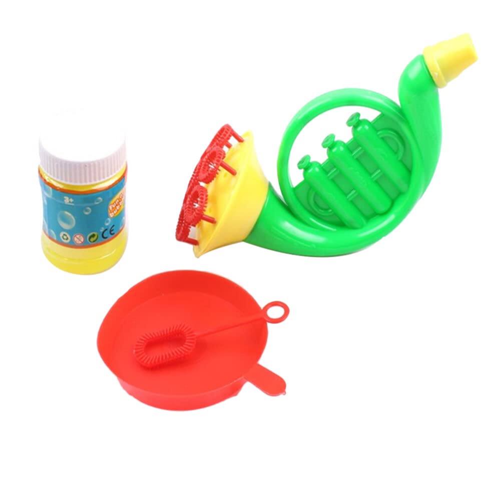 TOYANDONA 16Pcs Trumpet Bubble Maker Toy Set - Portable Bubble Blower for Kids, Fun Outdoor Bubble Toys for Boys & Girls with Bubble Solution (Mixed Colors) - Perfect for Birthday Parties, Backyard Play & Summer Activities