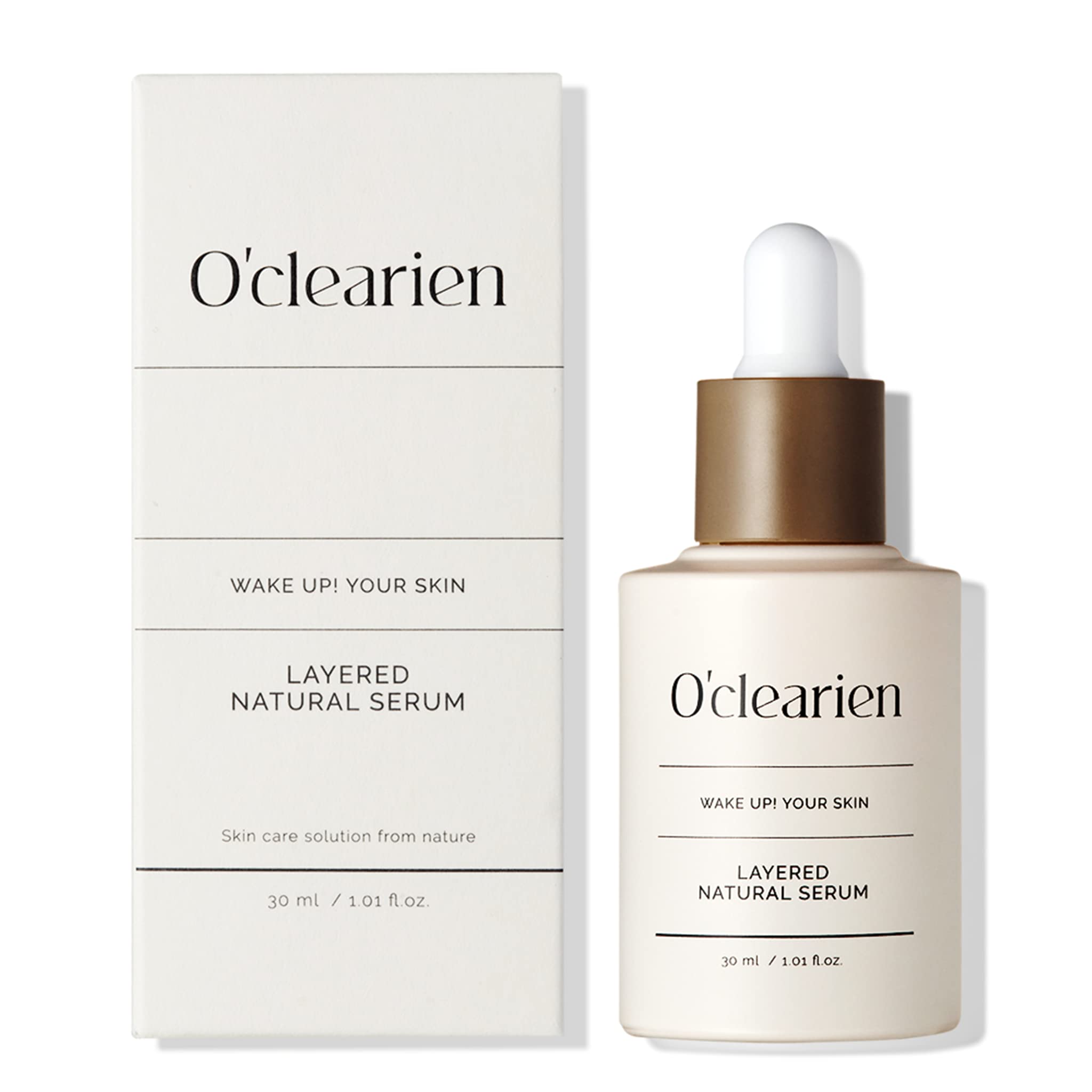 Oclearien Layered Natural Serum - Low-Irritation, Hydrating & Anti-Wrinkle Korean Skincare | Plant-Based Formula for Oil-Moisture Balance | Vegan & Eco-Friendly | Perfect for Daily Skincare Routine & Nighttime Hydration