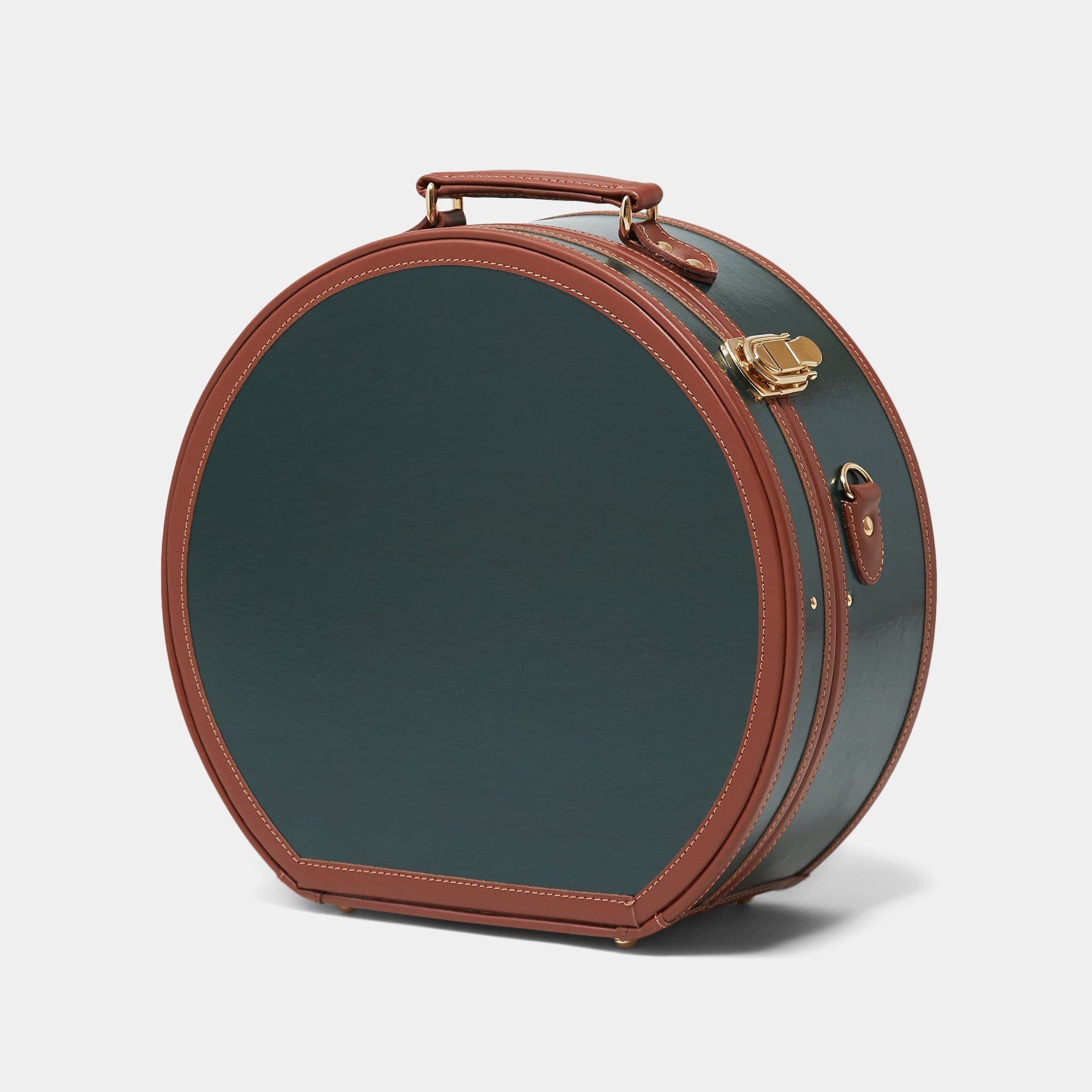 The Diplomat Hunter Green Hatbox Large - Stylish Storage for Hats, Scarves & Accessories | Perfect for Travel & Home Organization