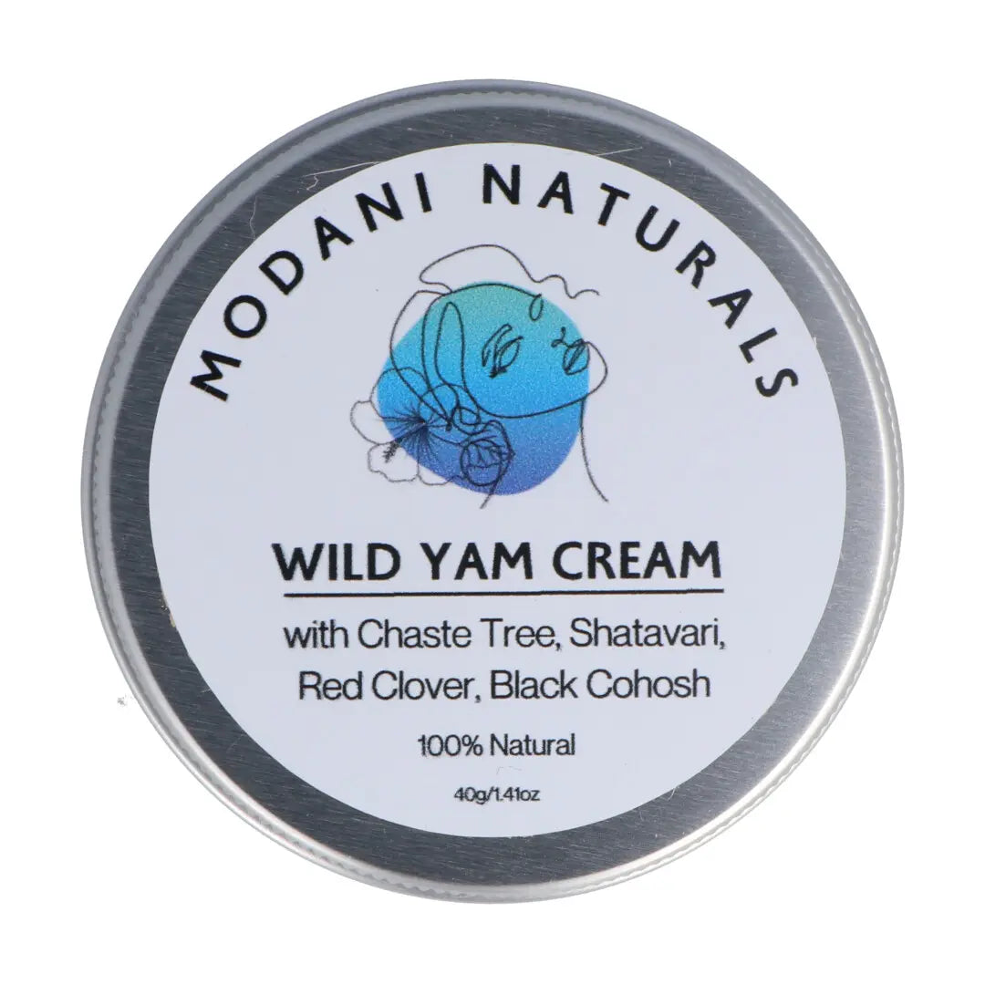 Modani Naturals Wild Yam Cream 40g - Organic Moisturizer for Dry Skin, Natural Anti-Aging Face & Body Cream - Perfect for Night Care & Daily Hydration