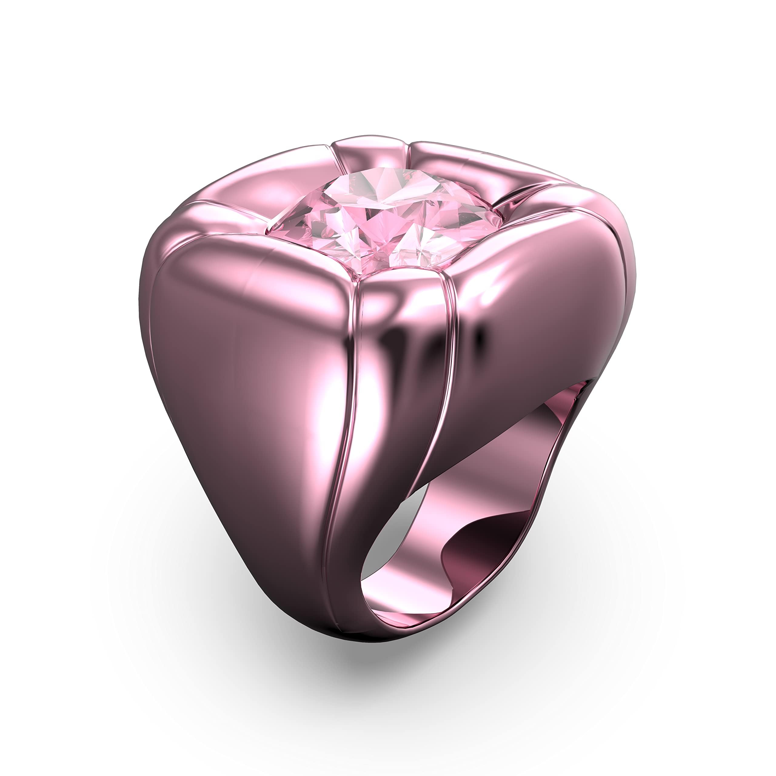 Swarovski Dulcis Cocktail Ring with Pink Crystals - Elegant Jewelry for Women | Perfect for Parties, Weddings & Special Occasions