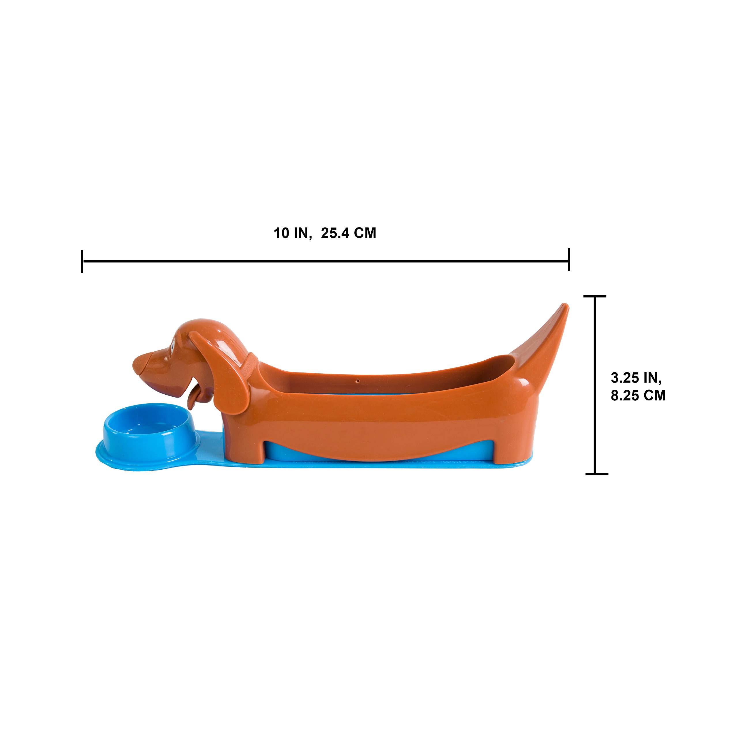 Evriholder Hot Dog Holder and Slicer - Perfect for Kids' Fun Lunches & Snacks - Blue or Green (Colors May Vary) - Ideal for School Lunchboxes, Picnics, and Family BBQs