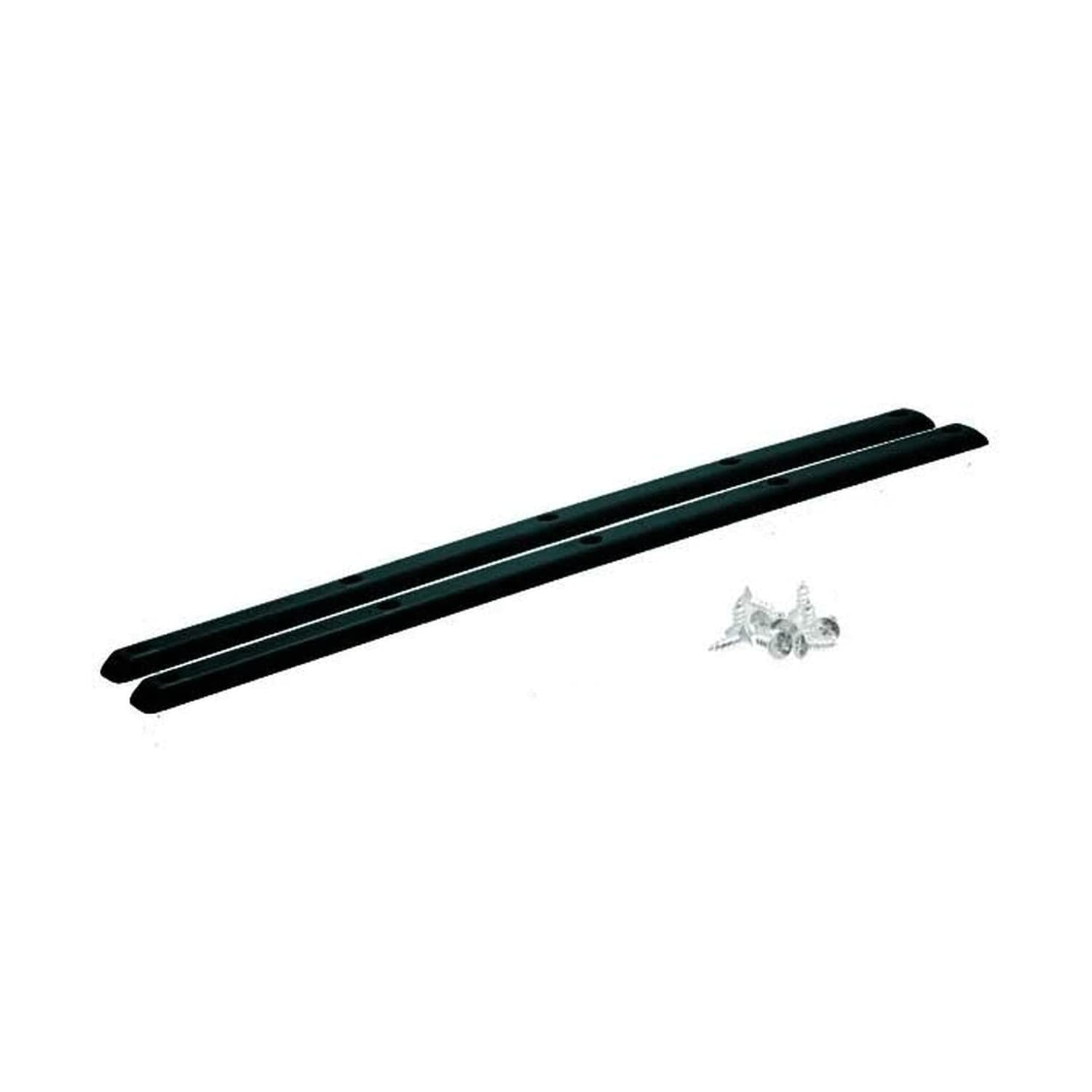 Dogtown Old School Skateboard Rails - Black | Durable Metal Rails for Skateboard Deck Protection | Perfect for Street Skating & Park Tricks