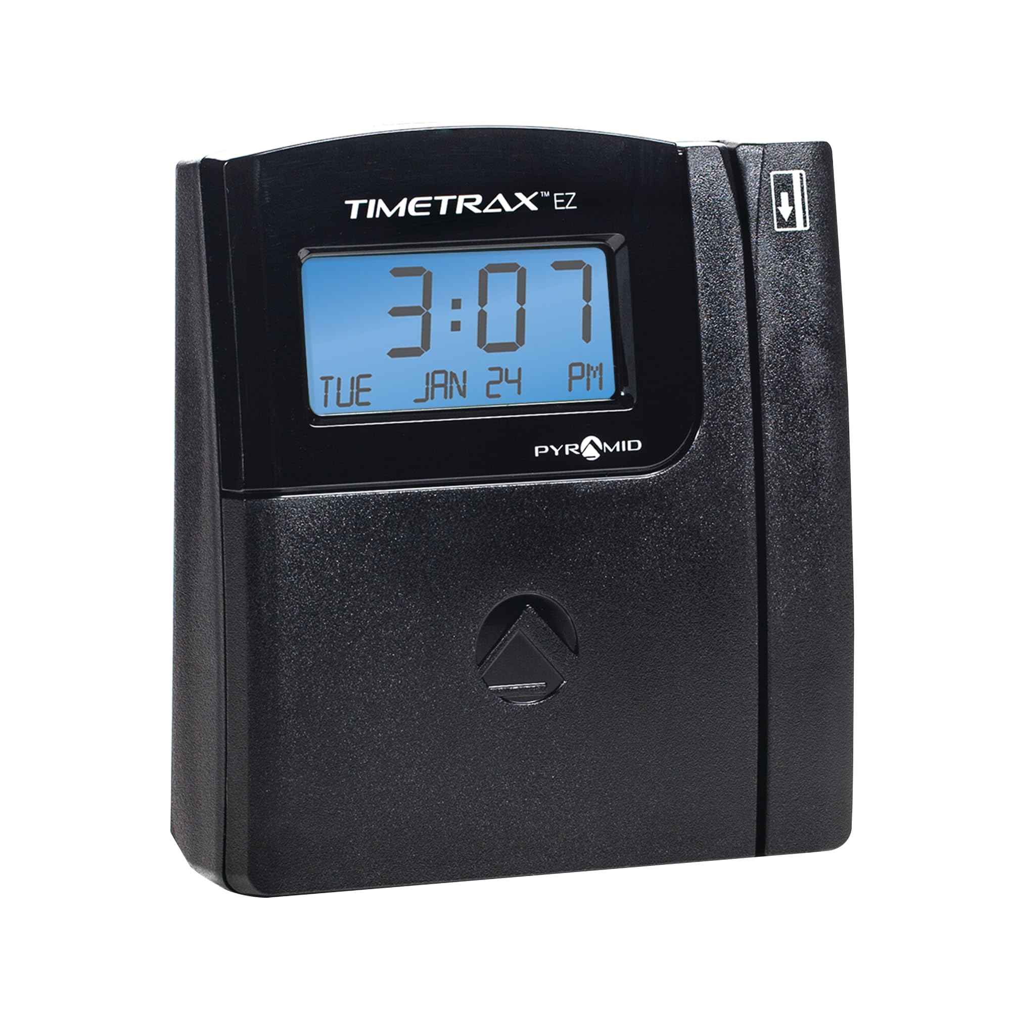Pyramid Time Systems - TimeTrax Automated Swipe Card Time Clock System with Software Download [TTEZEK] - Employee Time Tracking Terminal, 50 Swipe Cards, USB Cables & Quick Start Guide - Made in USA - Black - Ideal for Small Business Payroll & Workforce Management