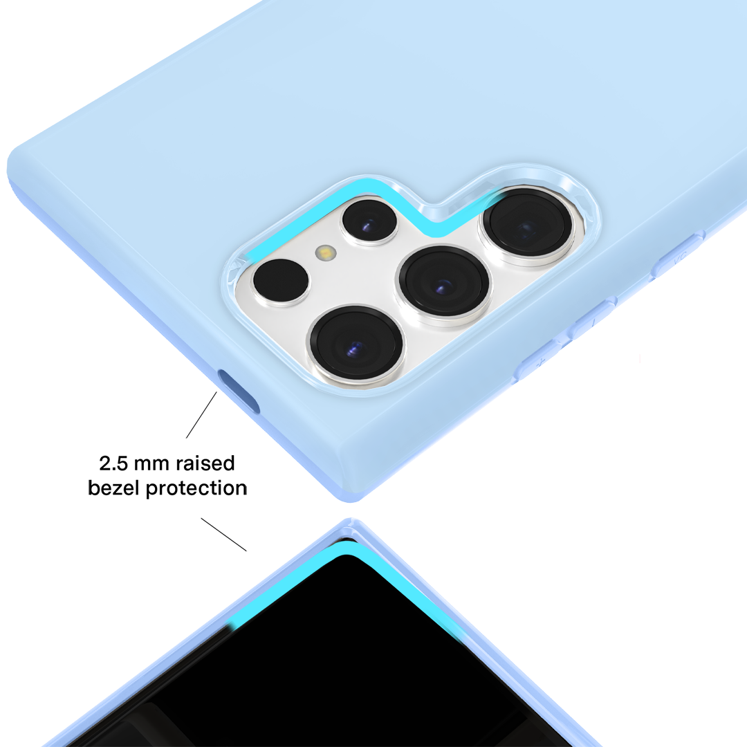 Premium Cotton Candy Blue Samsung Phone Case - Slim Fit Protective Cover for Samsung Galaxy [Model] - Trendy & Durable for Everyday Use, Travel & Outdoor Activities