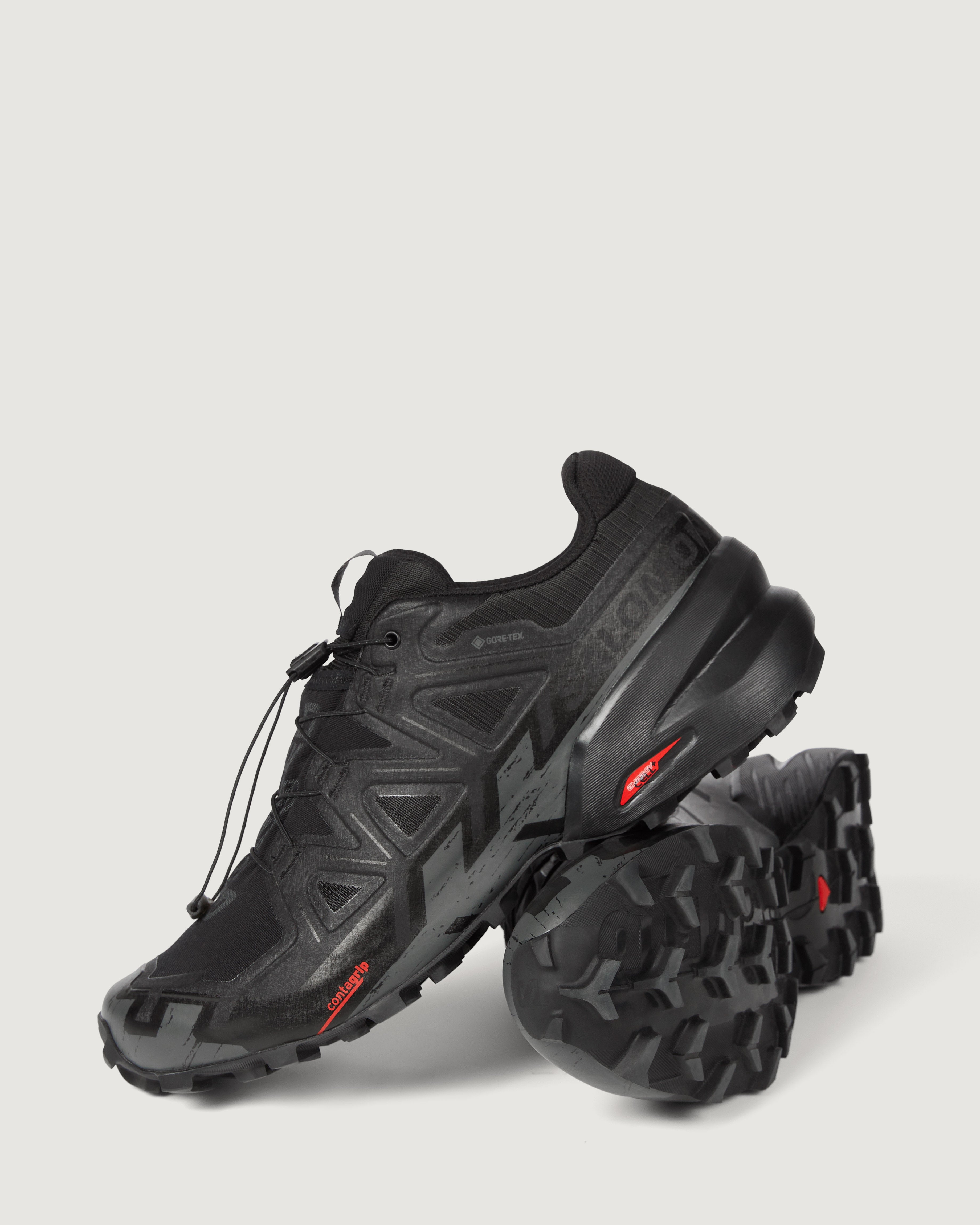 Men's Salomon Speedcross 6 Trail Running Shoes - Black/Black/Phantom | Lightweight & Durable for Hiking, Trail Running & Outdoor Adventures