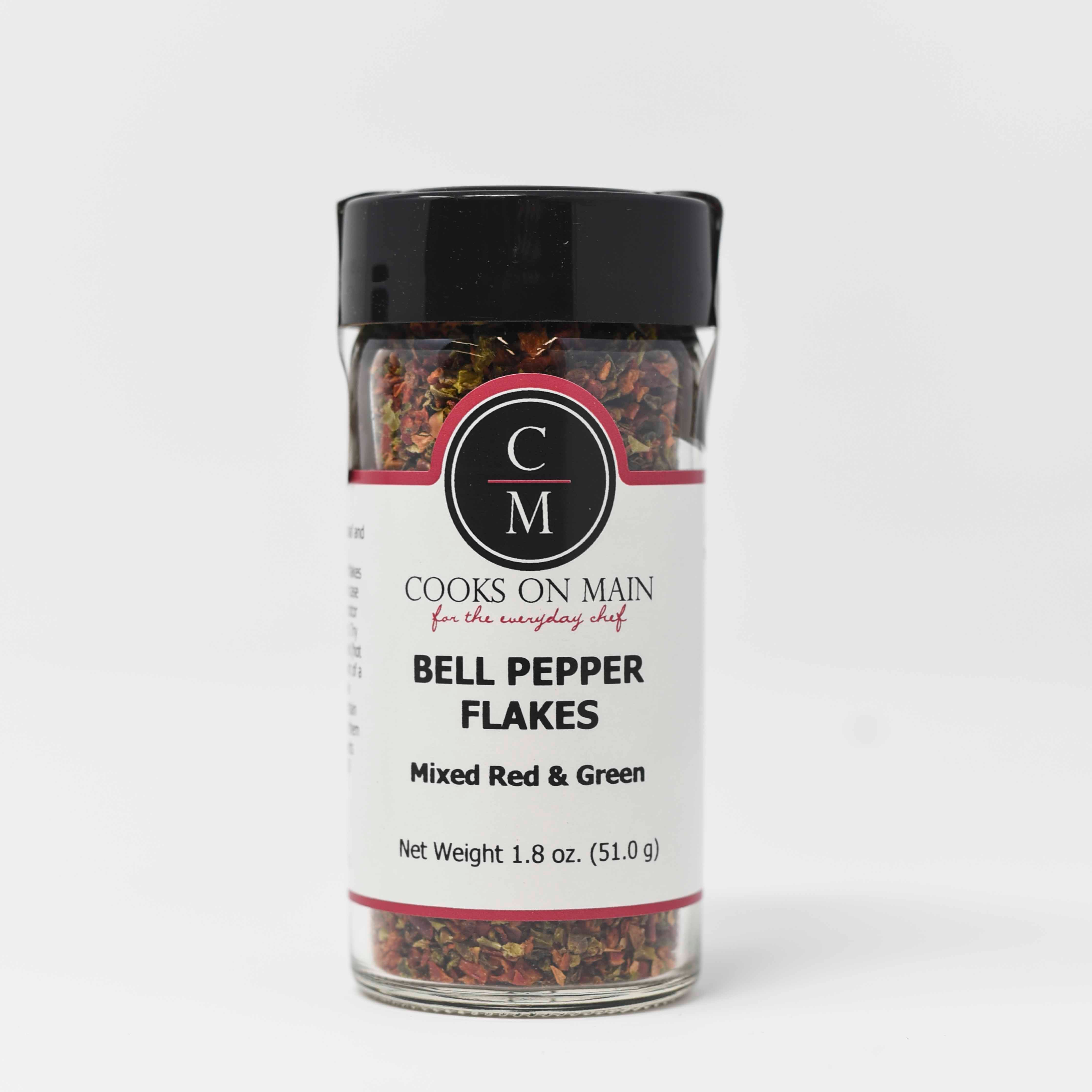 Organic Red Bell Pepper Flakes - Dried & Crushed for Cooking, Seasoning & Garnishing - Perfect for Pizza, Pasta, Salads & Soups
