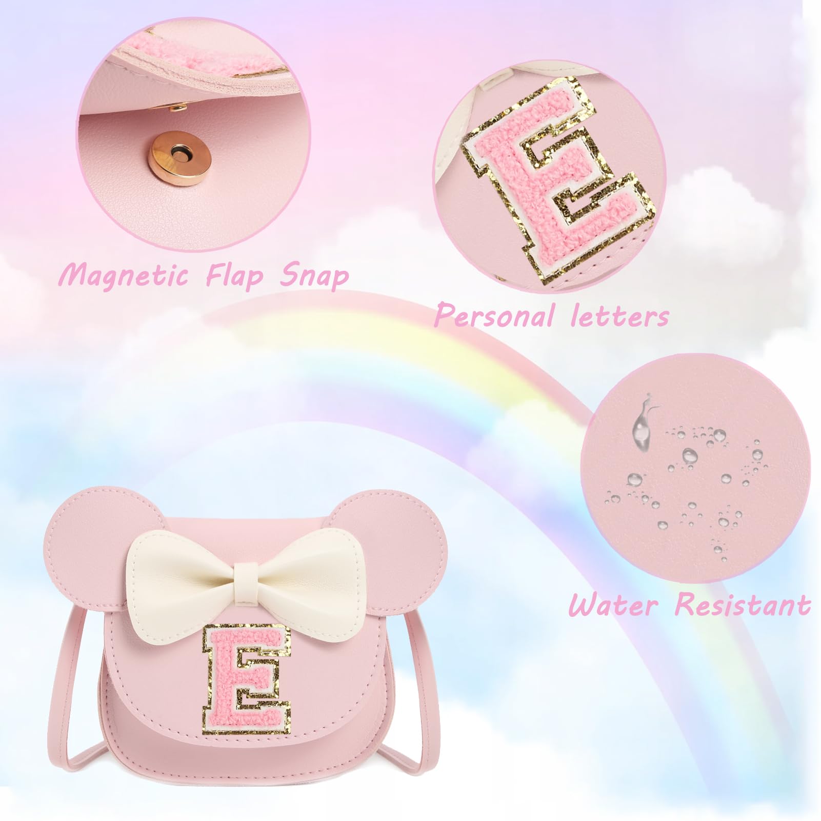 **Cute Toddler Purse for Girls - Kids Wallet & Mouse Crossbody Bag Set - Birthday Gift for Little Girls - Perfect for Dress-Up, Parties & Pretend Play**