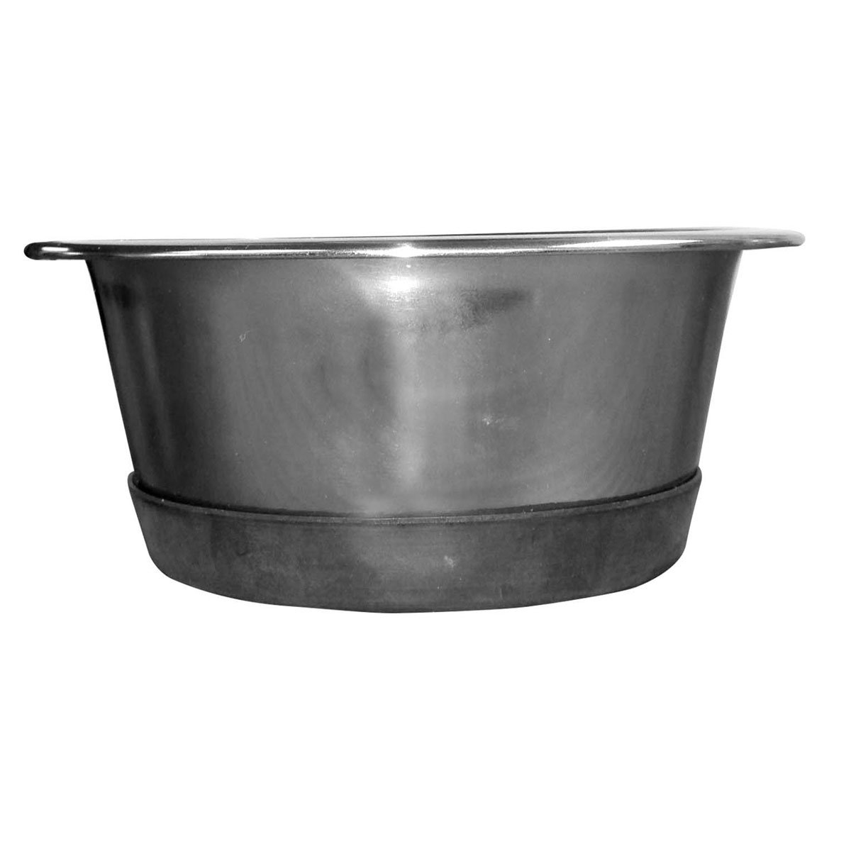 QT Dog Heavy Duty Stainless Steel Food Bowl - 2 Quart Pet Water & Food Dish for Large Dogs - Rustproof & Durable for Indoor/Outdoor Use