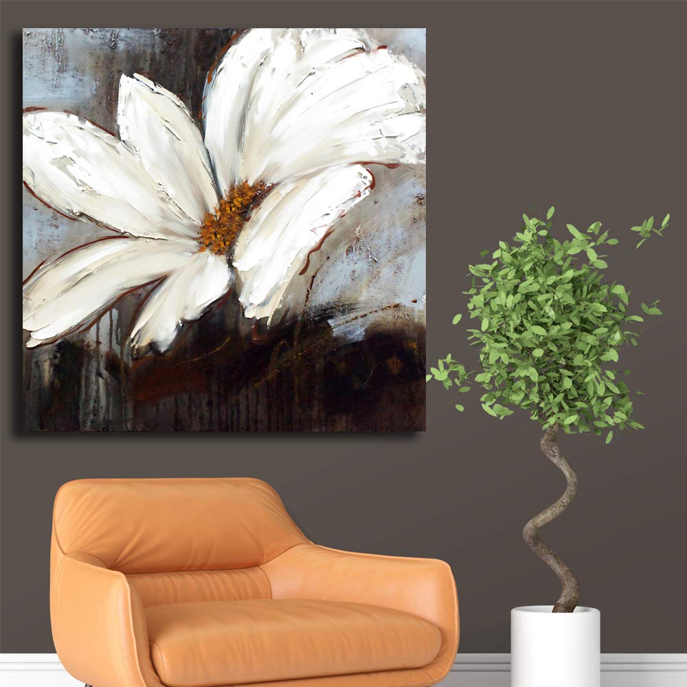 Wall26 Canvas Wall Art - Beautiful Flower Pictures for Home Decor, Bedroom & Living Room Paintings, Framed Canvas Prints 12x12 inches - Perfect for Modern & Cozy Spaces