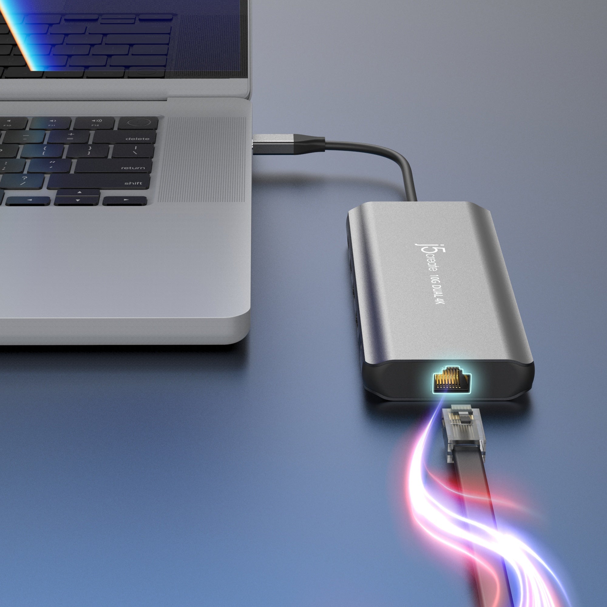 USB C Hub with Dual 4K HDMI, 10Gbps Data Transfer, Mini Docking Station - Perfect for MacBook Pro, Surface Pro & Multi-Monitor Work Setup