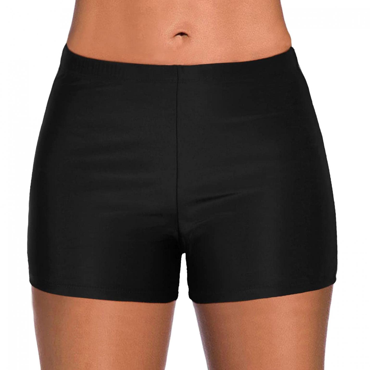Women's High Cut High Waisted Bikini Bottoms - Tummy Control Swim Shorts for Beach & Pool | Sexy Bathing Suit Bottoms for Summer Vacation & Water Sports