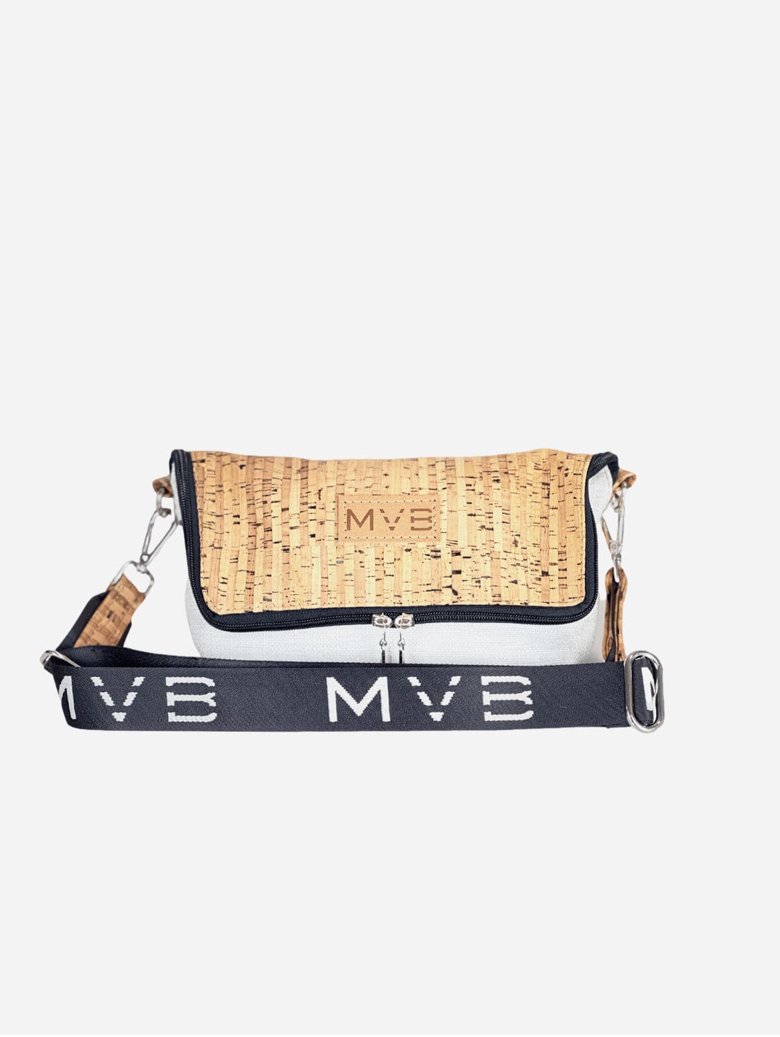 Vegan Crossbody Bag for Women - Summer Canvas & Cork Flop Bag | Soft Natural Material | Perfect for Beach, Travel & Everyday Use