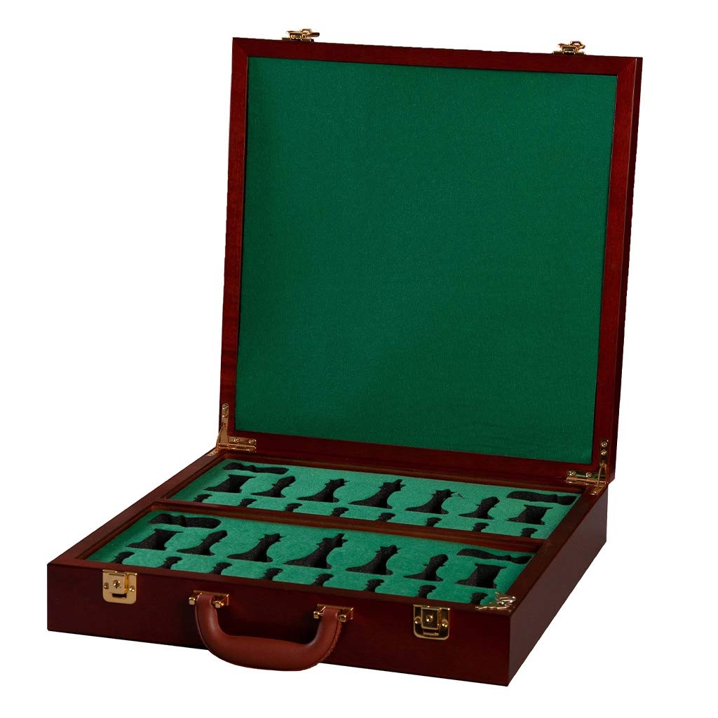 The House of Staunton - Premium Fitted Briefcase Chess Box Set - Perfect for Travel, Office & Tournament Play