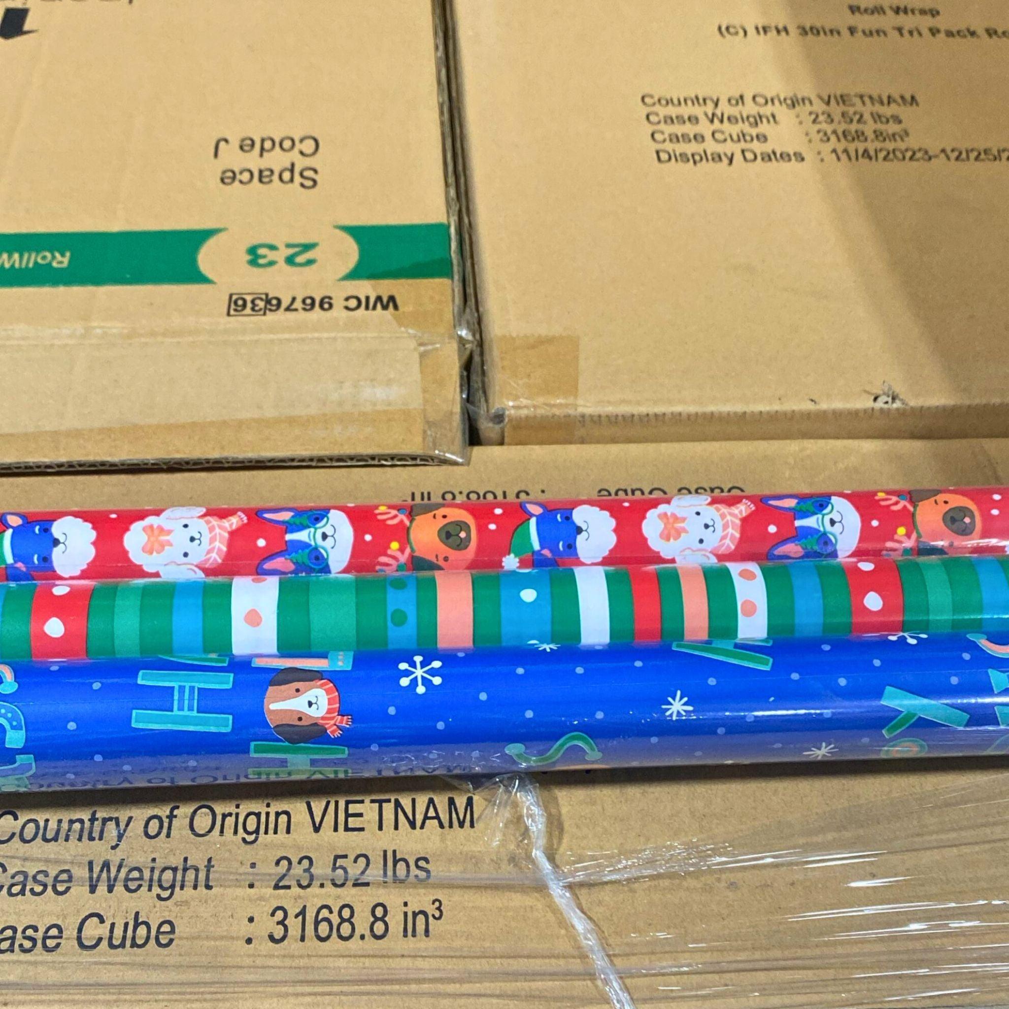 Hallmark-Inspired Recyclable Heavy Duty Gift Wrap Multipack (120 Pcs) - Perfect for Christmas, Birthdays & Special Occasions