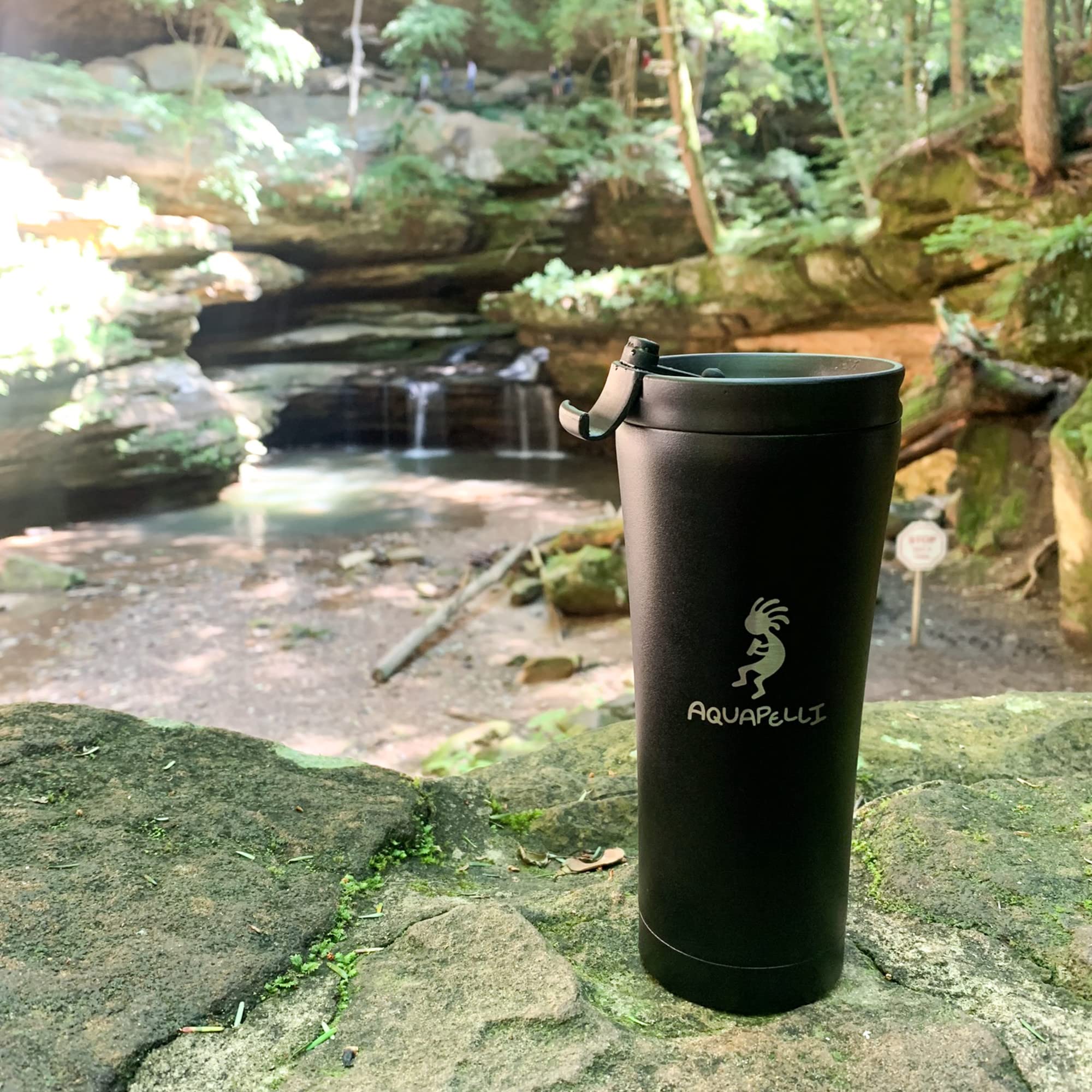 Vacuum Insulated Travel Coffee Mug 16oz - Stainless Steel Thermos with Leak-Proof Lid, Keeps Hot/Cold for Hours - Perfect for Commuting, Hiking & Office Use (Midnight Black)