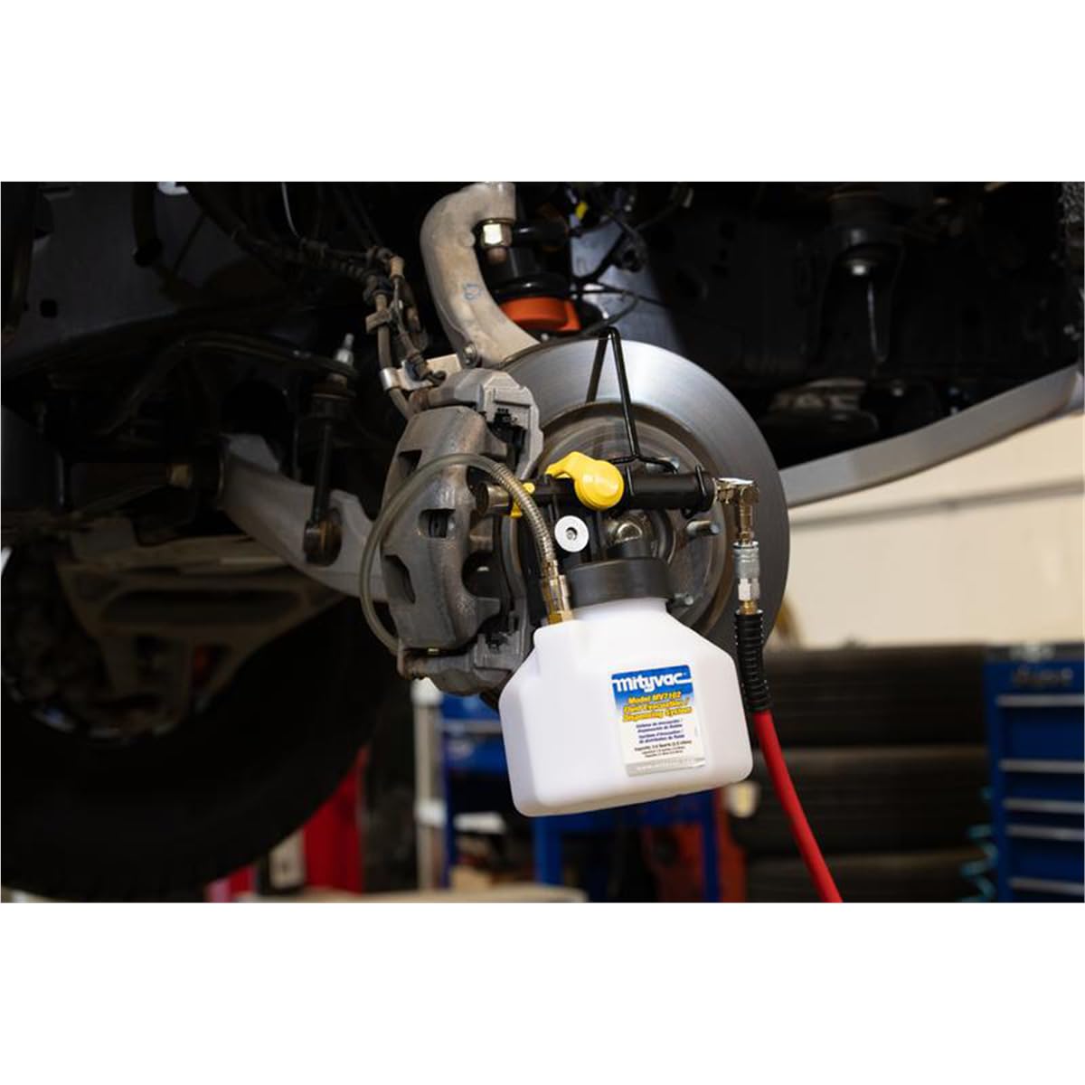 Mityvac MV7102 2.5 Quart Fluid Extractor Dispenser - 120 PSI Air-Powered for Evacuating, Refilling & Bleeding Hydraulic Brake/Clutch Systems | Ideal for Automotive Maintenance & Fluid Transfer in Garages or DIY Projects