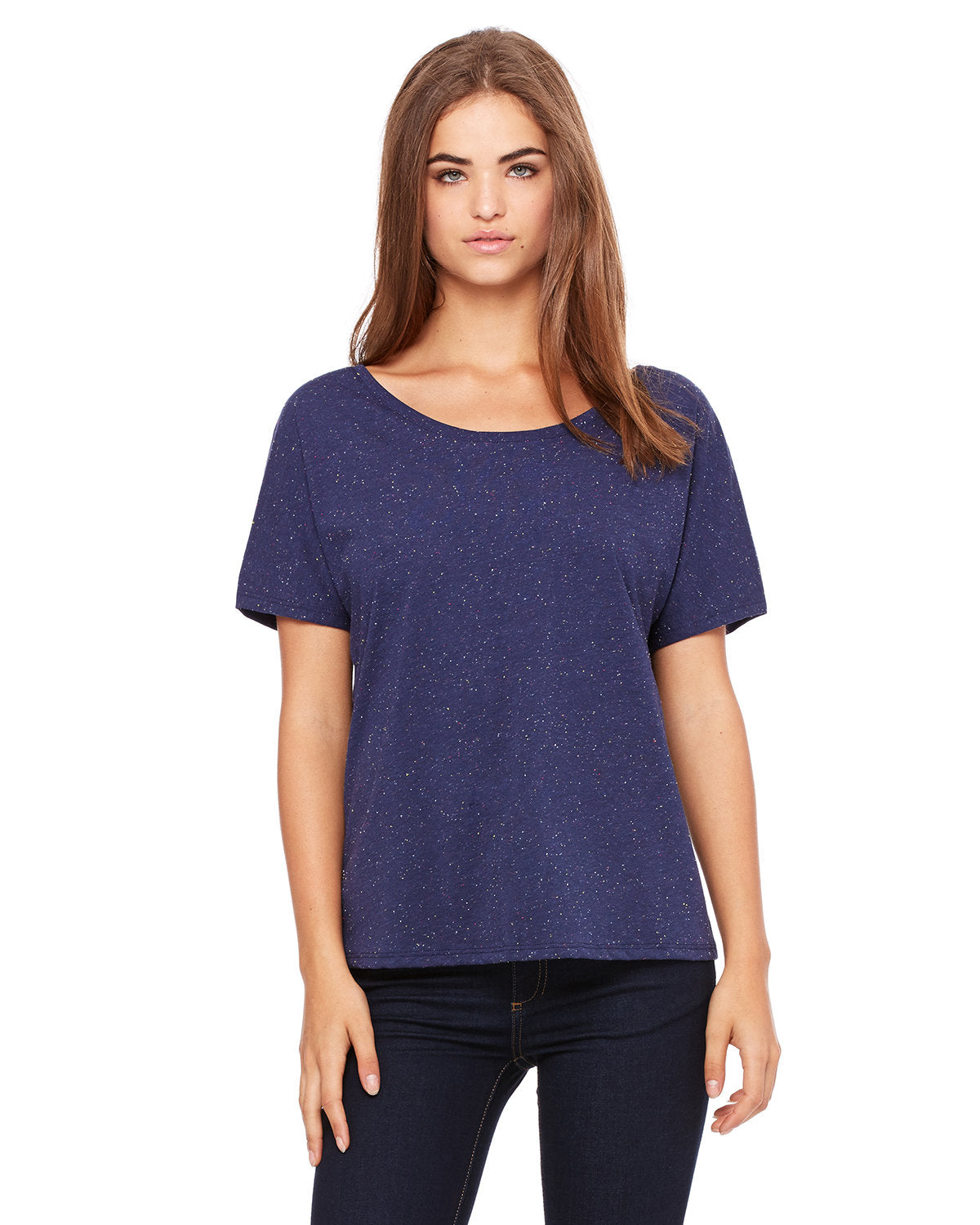 Bella + Canvas 8816 Women's Slouchy Scoop Neck T-Shirt - Soft Cotton Relaxed Fit Tee for Casual Wear, Lounge & Everyday Outfits