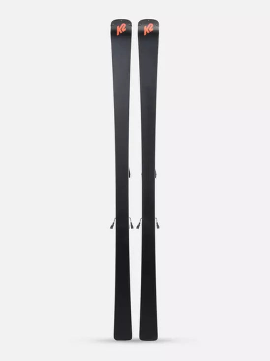 **2024 K2 Disruption MTI Skis with MXC 12 Bindings – All-Mountain Performance for Powder, Groomers & Backcountry**    *(场景: Perfect for advanced skiers seeking versatile performance in deep snow, groomed runs, and off-piste adventures.)*