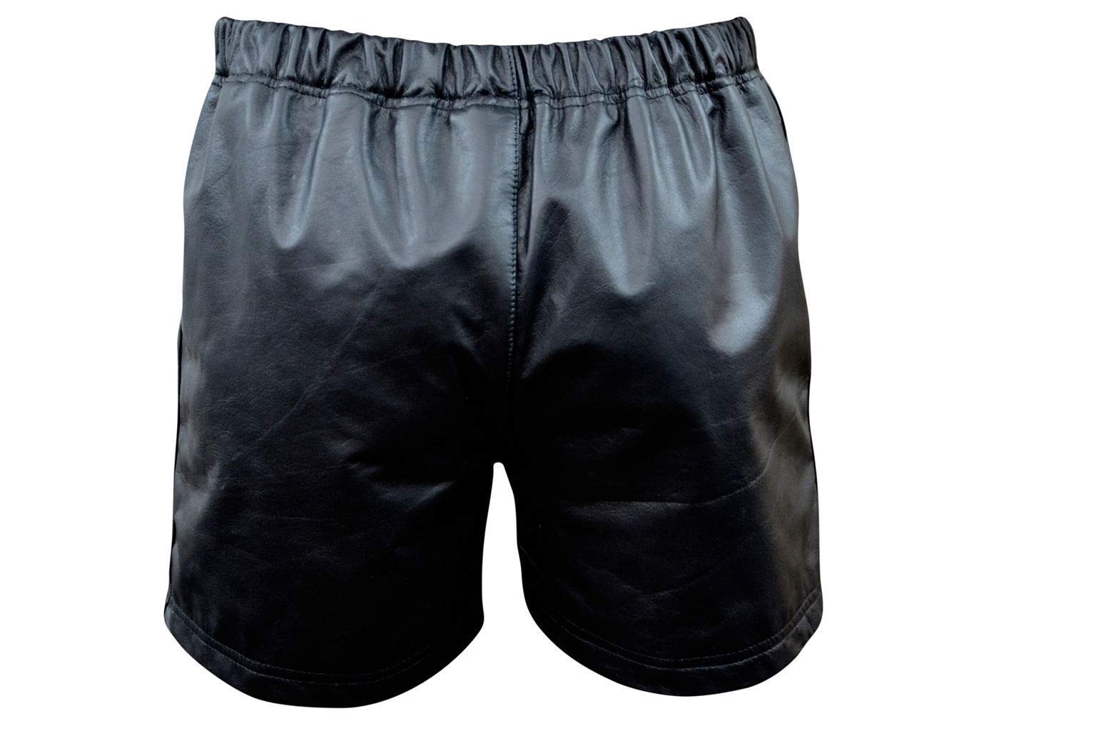Premium Genuine Lambskin Leather Boxer Shorts for Men - Ultra Soft & Breathable Underwear - MS002 - Perfect for Lounge, Sleep & Everyday Comfort