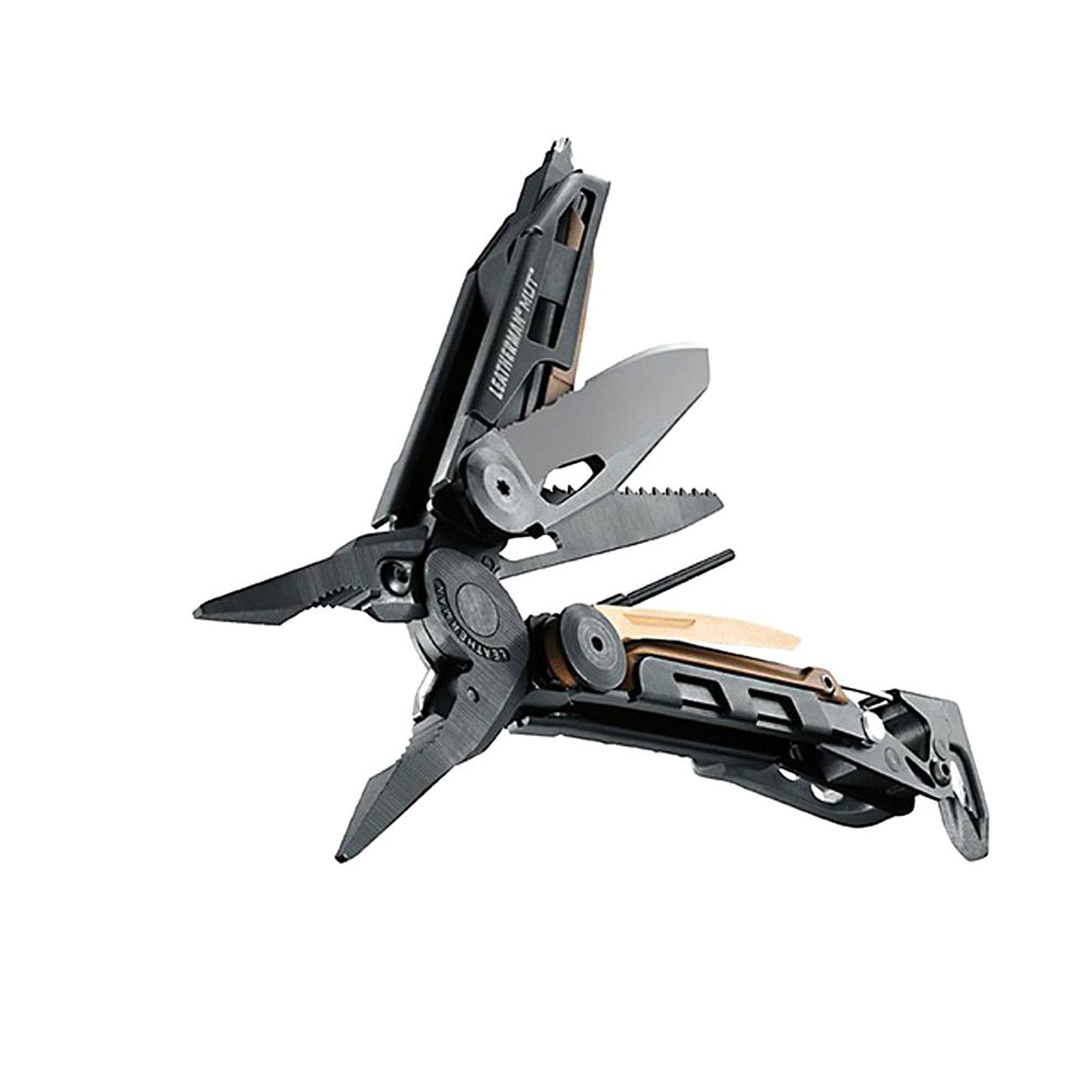 LEATHERMAN MUT Multitool - Premium Replaceable Wire Cutters & Firearm Tools - Black with MOLLE Sheath - Tactical EDC Gear for Hunting, Camping & Survival