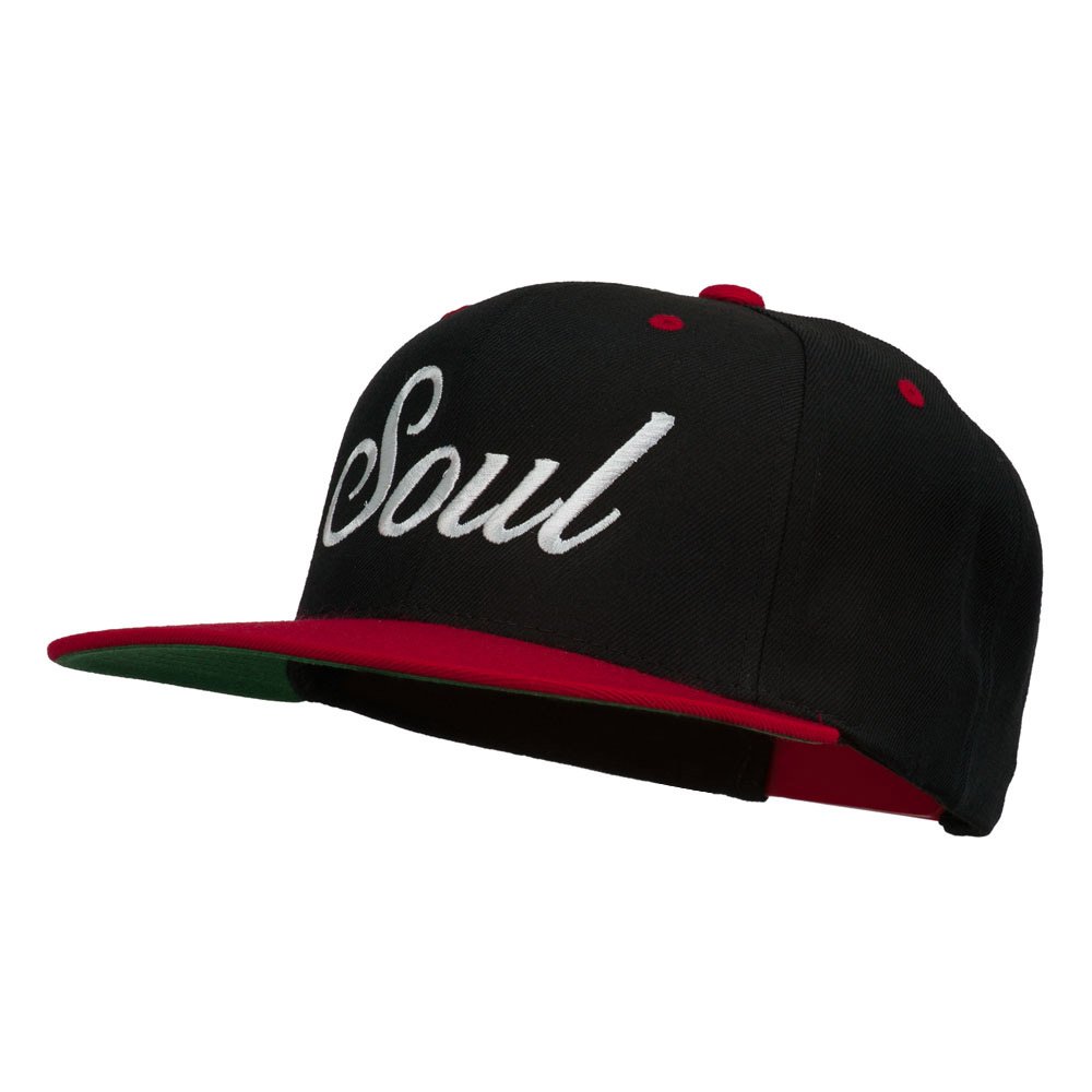E4Hats.com Soul Embroidered Snapback Cap - Stylish Adjustable Baseball Hat for Men & Women - Perfect for Streetwear, Hip Hop Fashion, and Casual Outfits