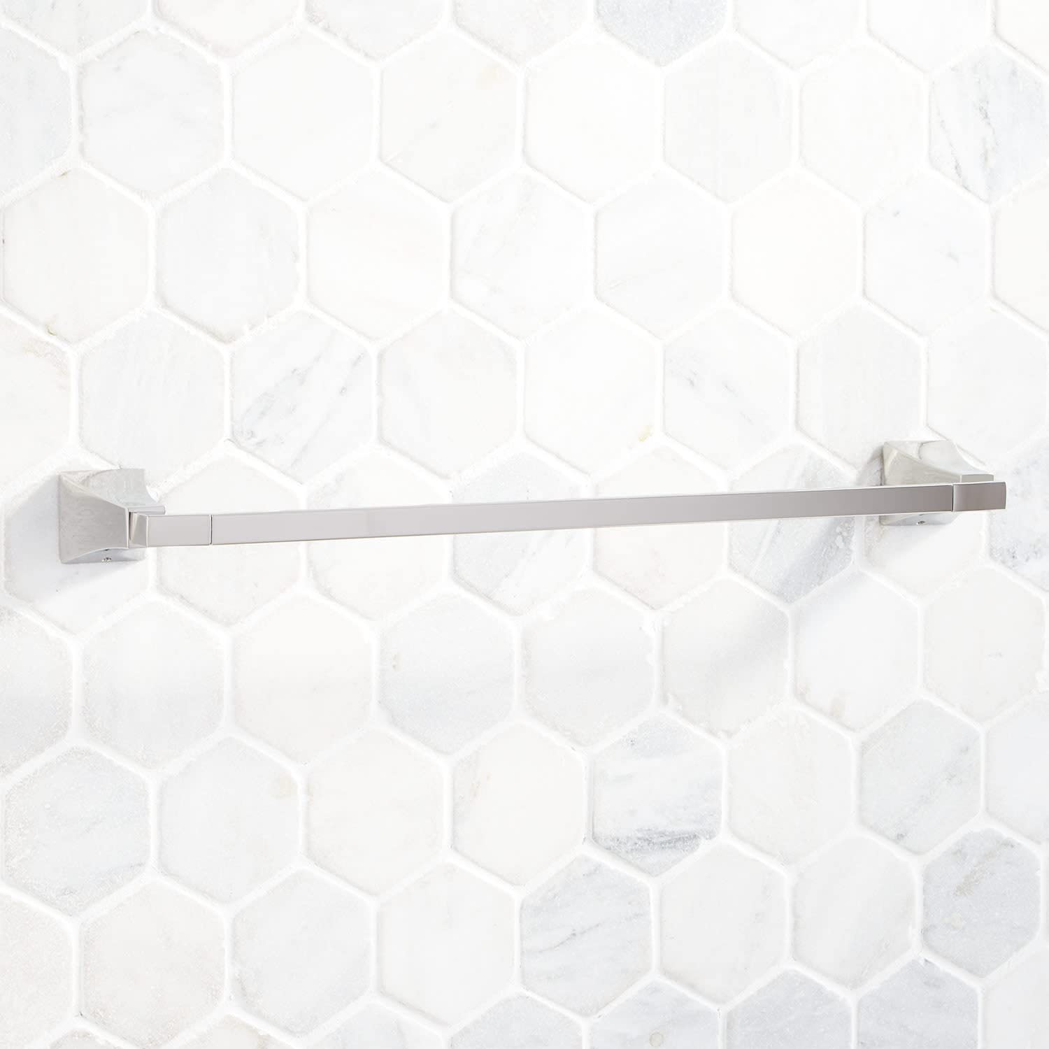 Signature Hardware 446946 Vilamonte 24-Inch Chrome Towel Bar - Bathroom & Kitchen Accessory for Modern Homes