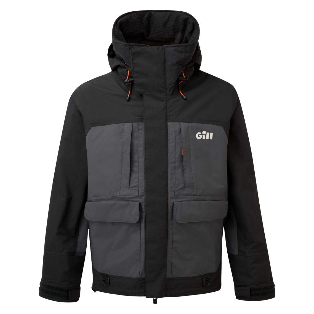 Gill Men's Tournament Angler Fishing Rain Jacket - Fully Taped Seams & 100% Waterproof - Ideal for Outdoor Fishing, Hiking & Rainy Weather Adventures