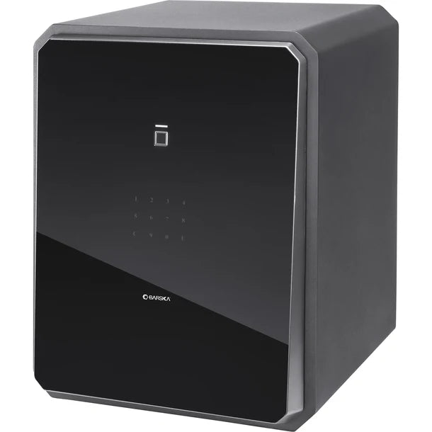Barska AX13936 Obsidian 9 Biometric Fingerprint Safe with Touchscreen Keypad - Secure Handguns, Jewelry & Valuables for Home or Office Use