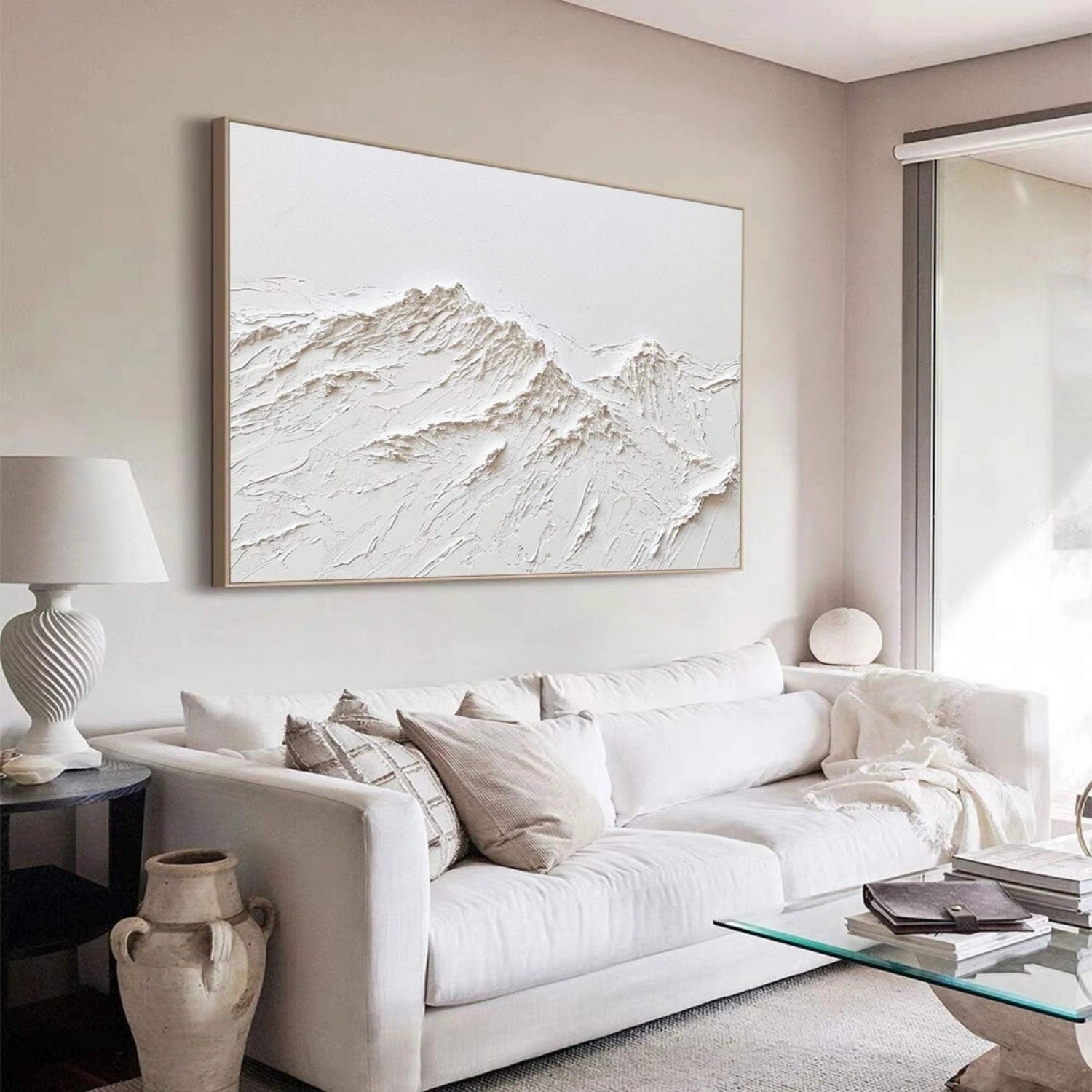 Minimalist Textured Plaster Art Painting - Modern Abstract Wall Decor #MM304 | Perfect for Living Room, Bedroom & Office