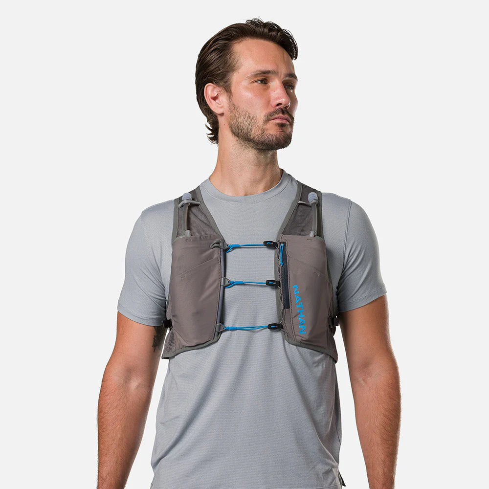 Pinnacle Breeze 4L Hydration Running Vest for Men & Women - Lightweight Breathable Race Pack with Water Bladder - Perfect for Trail Running, Hiking & Outdoor Adventures (Charcoal/Electric)