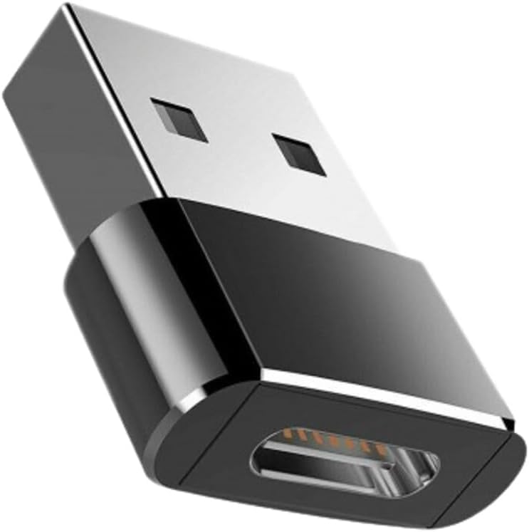 USB 3.1 Type C Female to USB 3.0 Male Adapter - Thunderbolt 4 OTG Power Cable Converter for Samsung Galaxy, Smartphones & Laptops (Black) - Perfect for Charging, Data Transfer & Device Connectivity