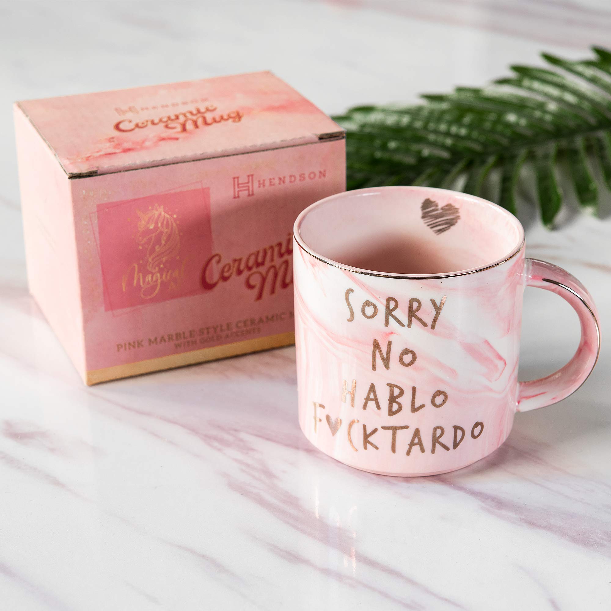 Funny Sarcastic Coffee Mug Gift for Women - 11.5oz Ceramic Cup with 'Sorry No Hablo Fuctardo' Print - Perfect Novelty Gift for Friends, Coworkers, Boss, Birthday, Mom, Sister & BFF - Great for Office Humor, White Elephant Gifts & Stress Relief at Work