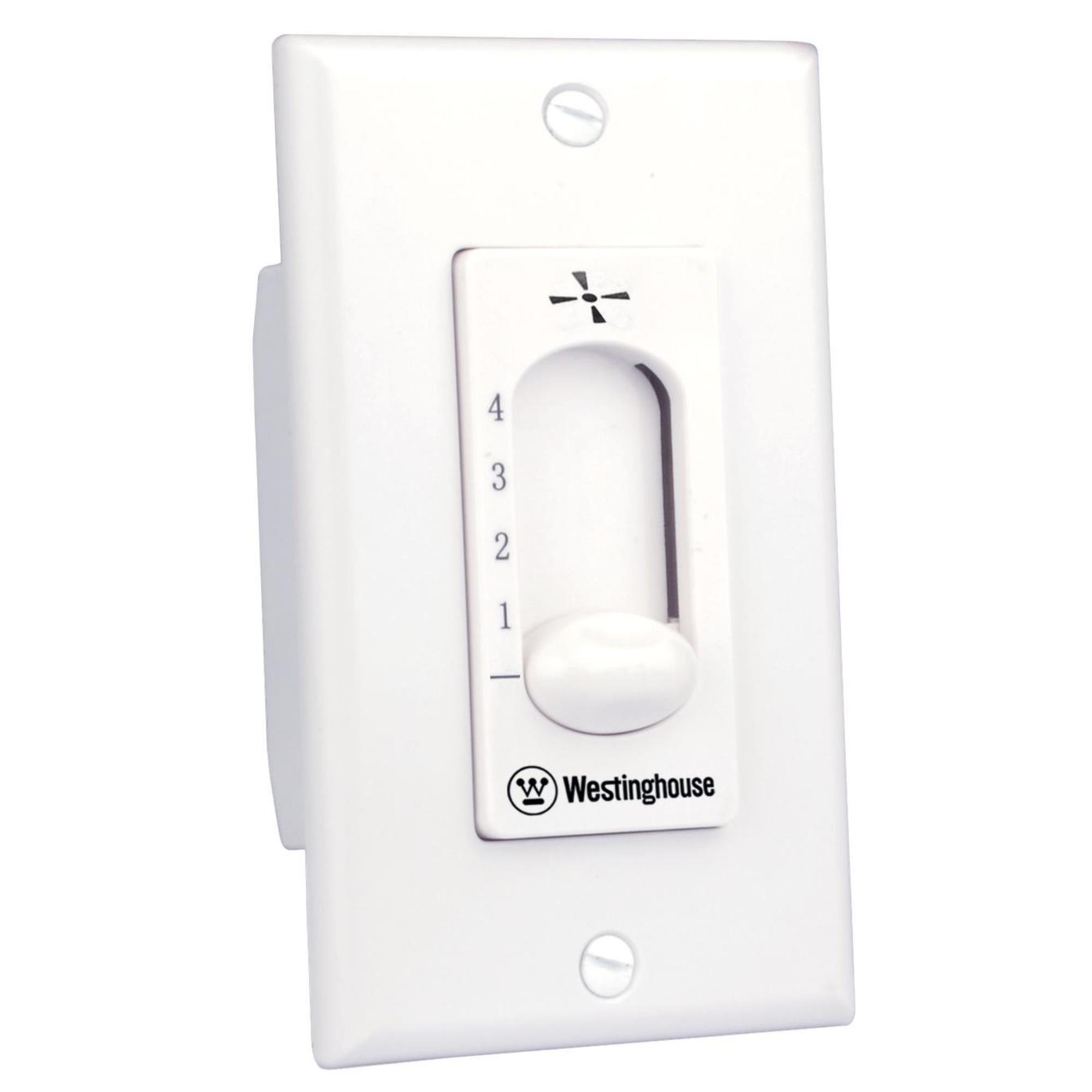 Westinghouse Lighting 7787200 Ceiling Fan Wall Control - White | Remote Control for Ceiling Fans | Perfect for Living Room, Bedroom & Office