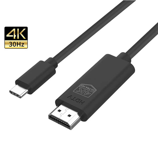 4K USB C to HDMI Cable - High-Speed 4K@60Hz Video & Audio Sync - for MacBook Pro, iPad Pro, Samsung Galaxy - Perfect for Home Theater, Gaming & Office Presentations