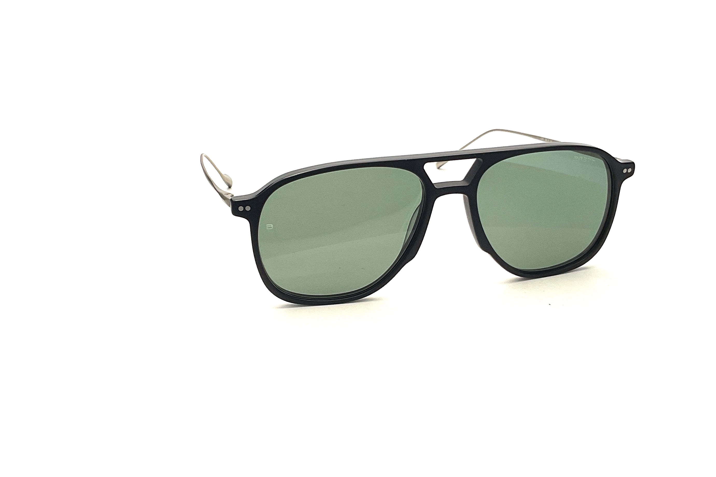 BRETT Polarized Sunglasses for Men & Women - Classic Brown Frame with Black/Silver Lenses - UV Protection, Lightweight & Comfortable for Driving, Beach, Outdoor Activities