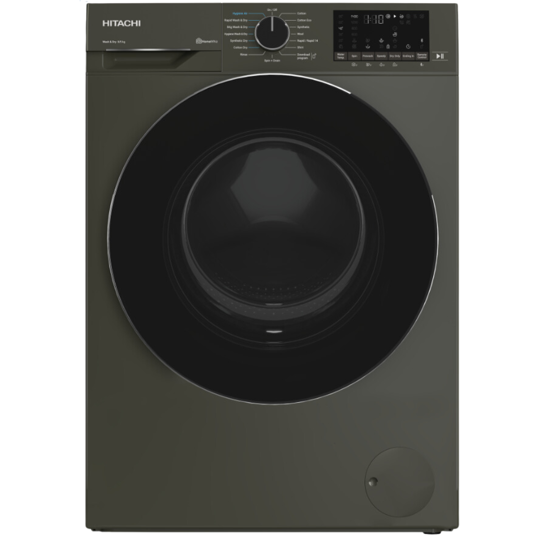 Hitachi BD D80YJVEM 8kg Washer and 5kg Dryer Combo - Energy Efficient Laundry Machine for Apartments & Small Homes