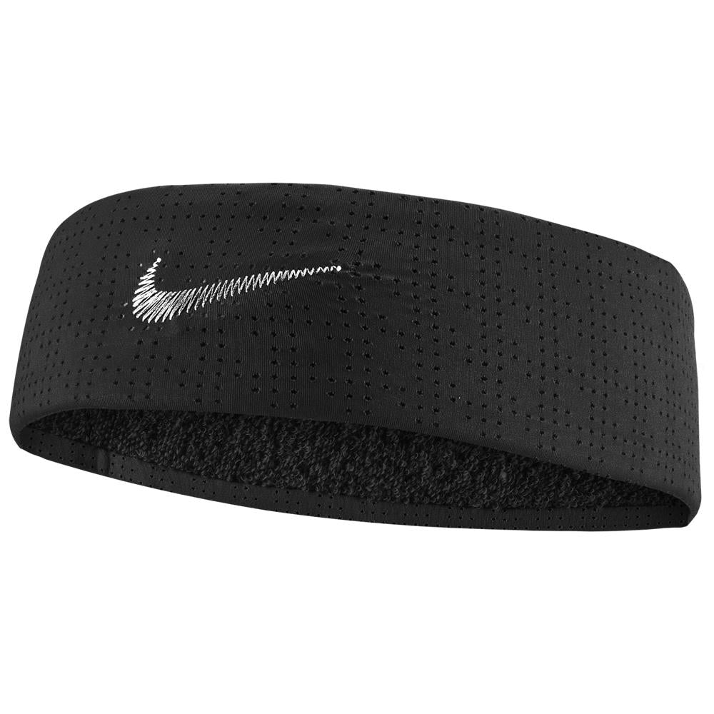 Nike Fury Headband Terry - Black | Sweat-Absorbing Headband for Running, Workout & Sports | Unisex Comfort & Performance
