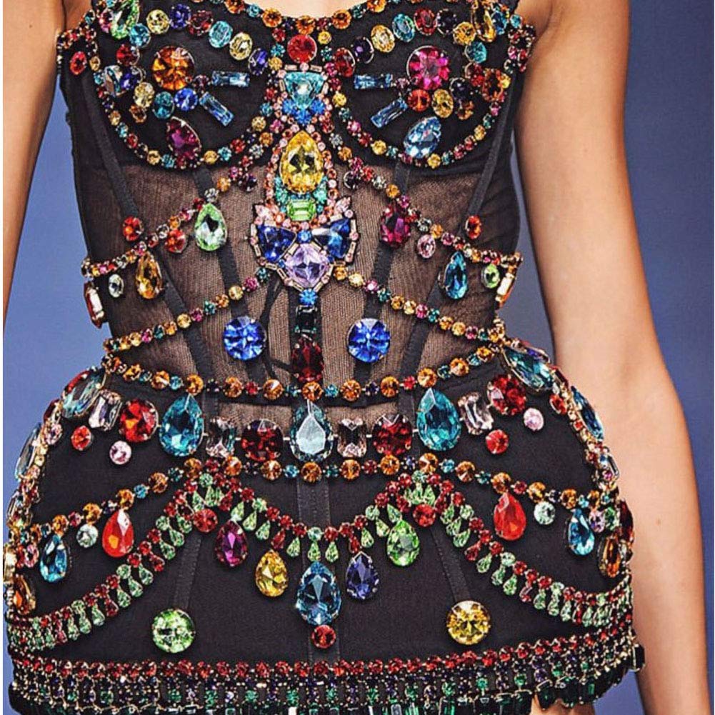 180pcs Red Sew on Rhinestones Kit - Mixed Shapes Glass Rhinestone Gems with Prongs for DIY Crafts, Clothing, Costumes, Shoes & Dresses | Perfect for Embellishing Wedding Gowns, Prom Dresses & Cosplay Costumes