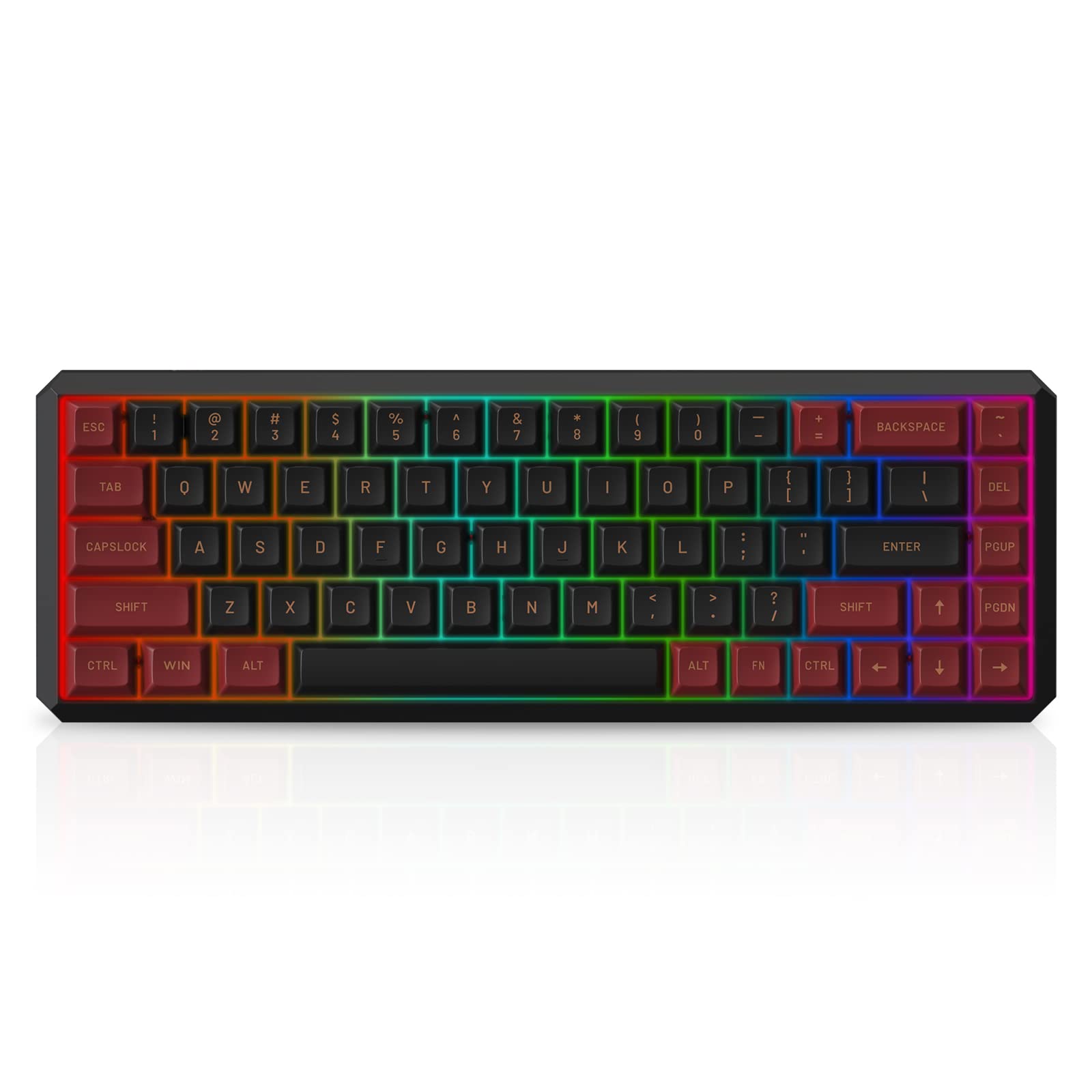 Darmoshark 68-Key Wireless Mechanical Gaming Keyboard - RGB Backlit, Hot-Swap Switches for PC Gaming